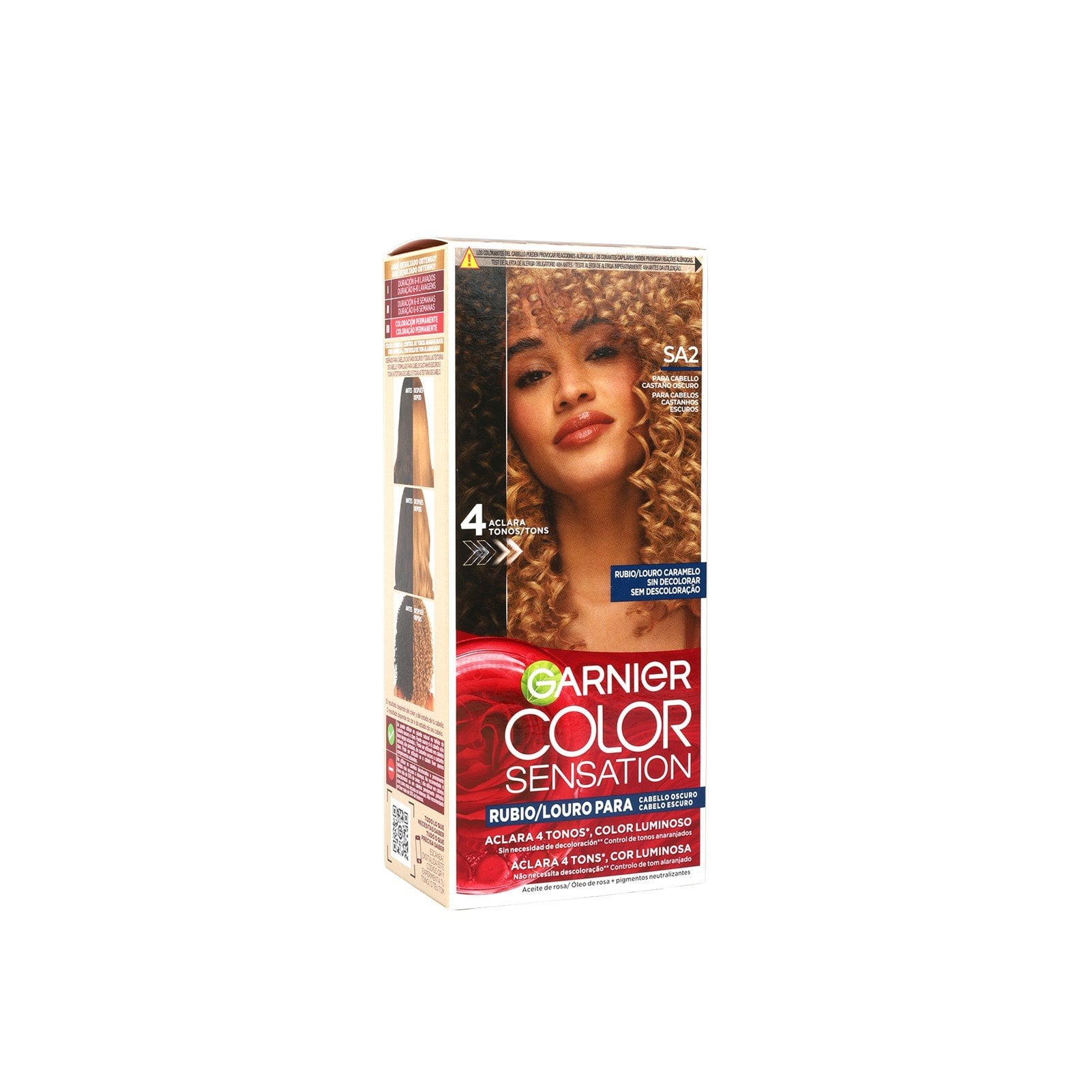 Garnier Color Sensation Permanent Hair Dye SA2 Caramel Blonde USA