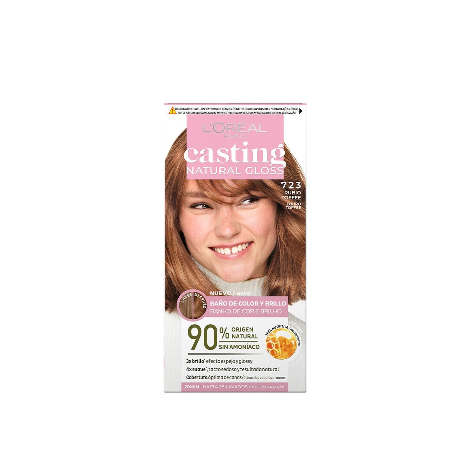 L Or Al Paris Casting Natural Gloss Semi Permanent Hair Dye Toffee Blonde Australia