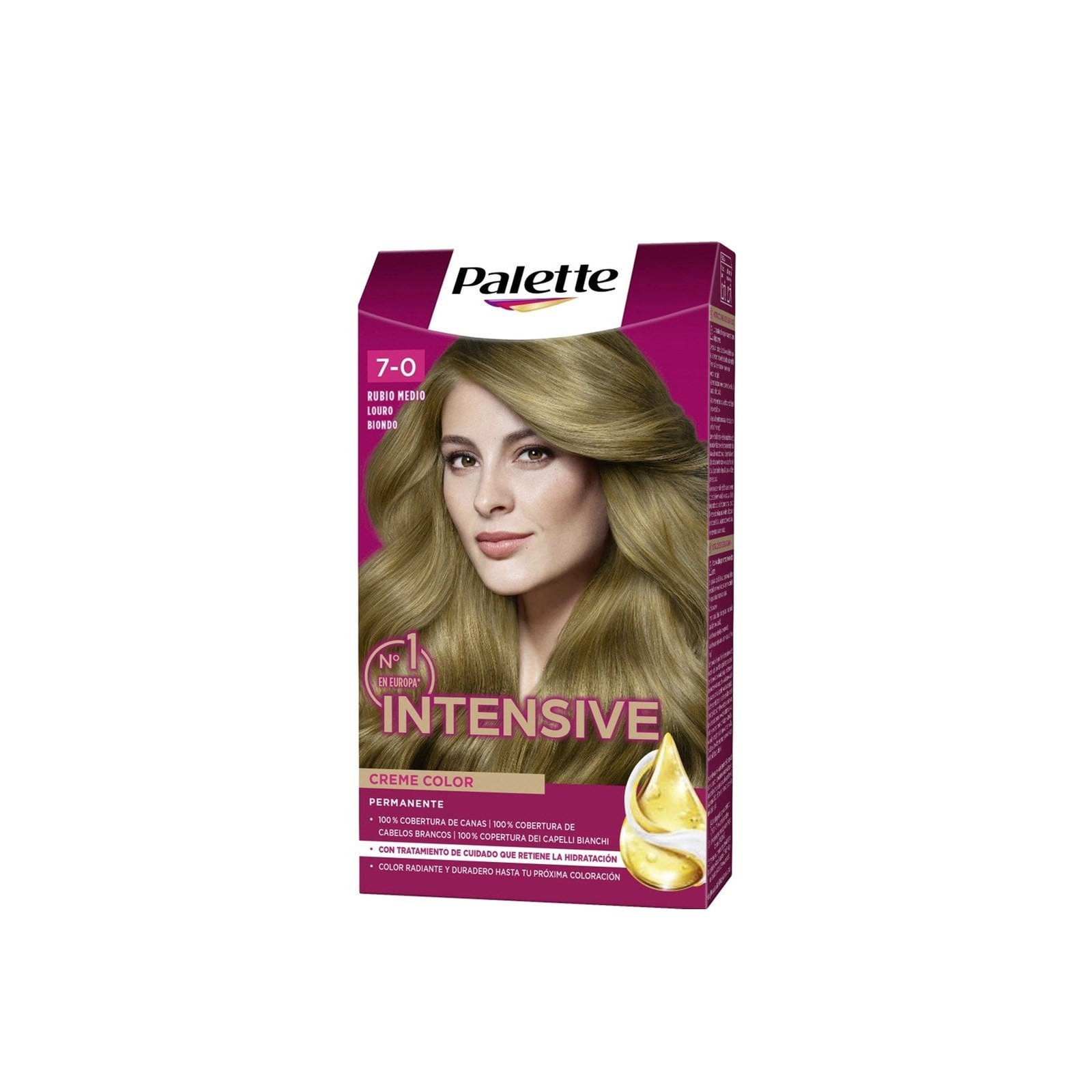 Schwarzkopf Palette Intensive Creme Color Permanent Hair Dye 7 0 Medium Blonde Sverige