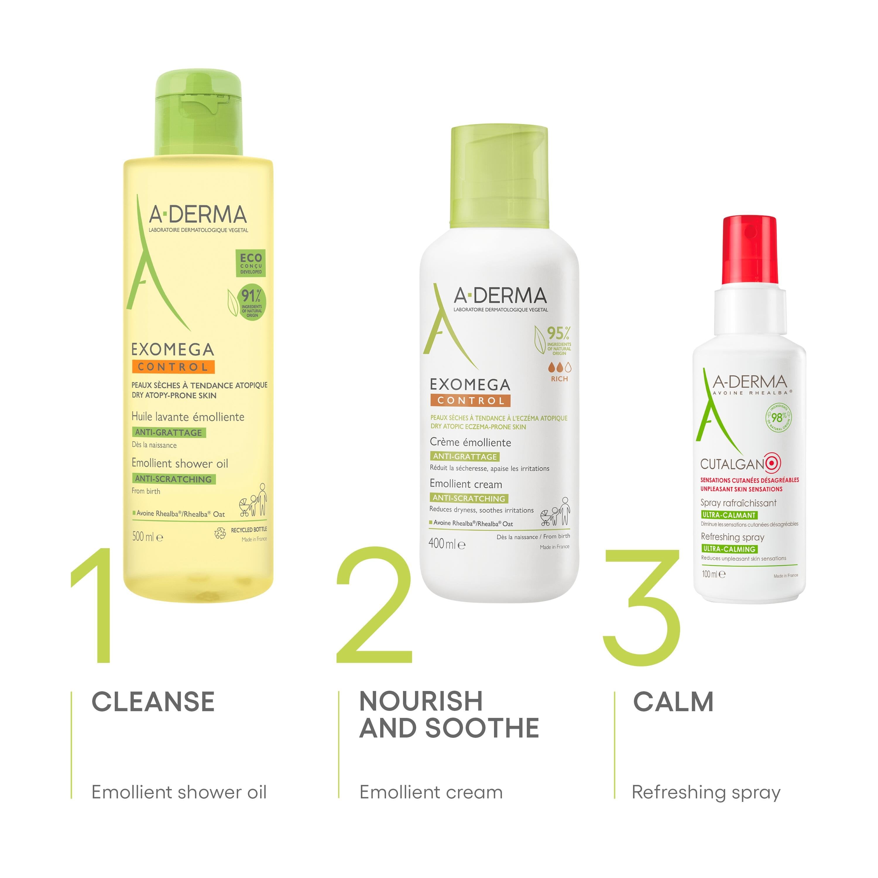 A-Derma Exomega Control Emollient Cream 400ml USA