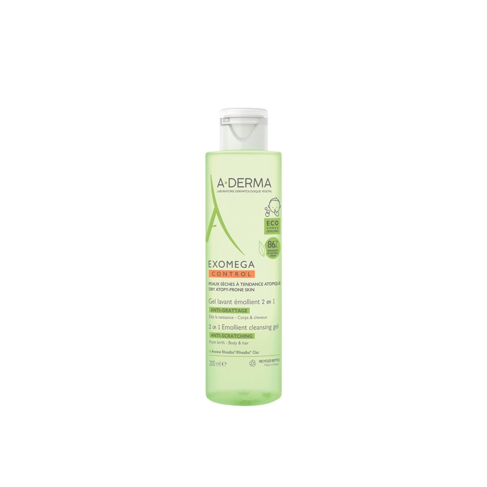 A-Derma Exomega Control Emollient Cleansing Gel 1