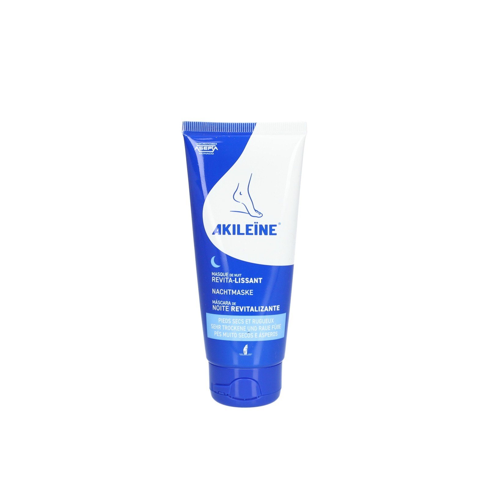 Akileine Revitalisierende Nachtmaske für sehr trockene Füße 100ml — Produktbild