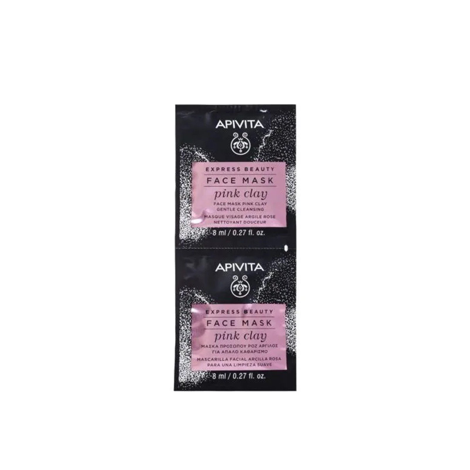 APIVITA Express Beauty Gesichtsmaske Rosa Tonerde 2x8ml — Produktbild
