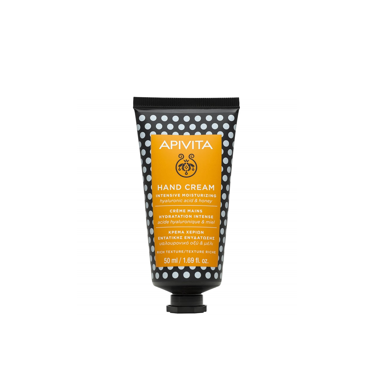 APIVITA Feuchtigkeitsspendende Handcreme Hyaluronsäure & Honig 50ml — Produktbild