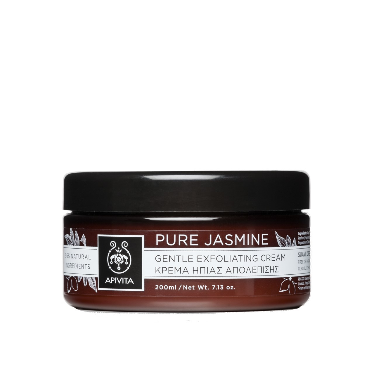 APIVITA Pure Jasmine Sanfte Peeling-Creme 200ml — Produktbild