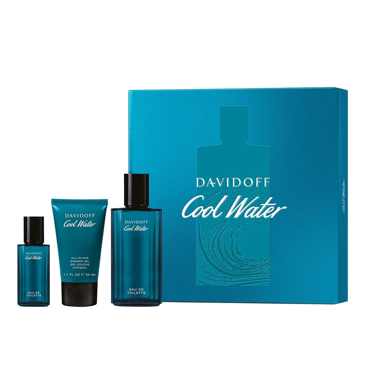 Davidoff Cool Water Eau de Toilette for Men 75ml Coffret