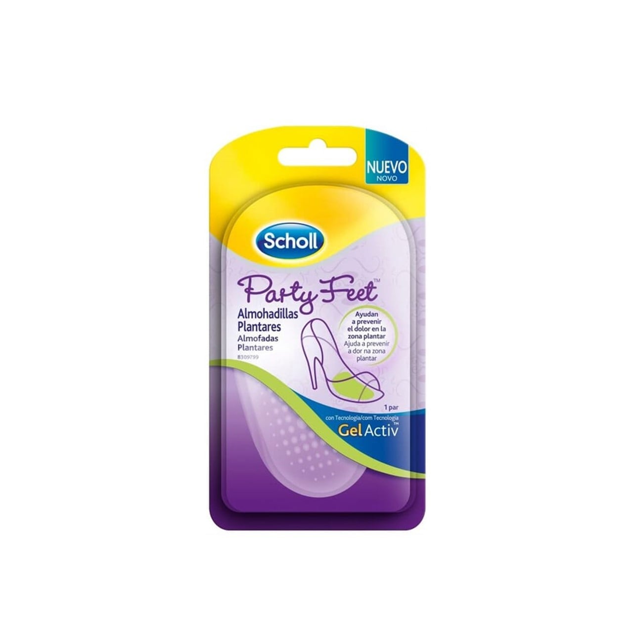 Dr Scholl Party Feet Unsichtbare Gel-Fußballen-Polster x2 — Produktbild