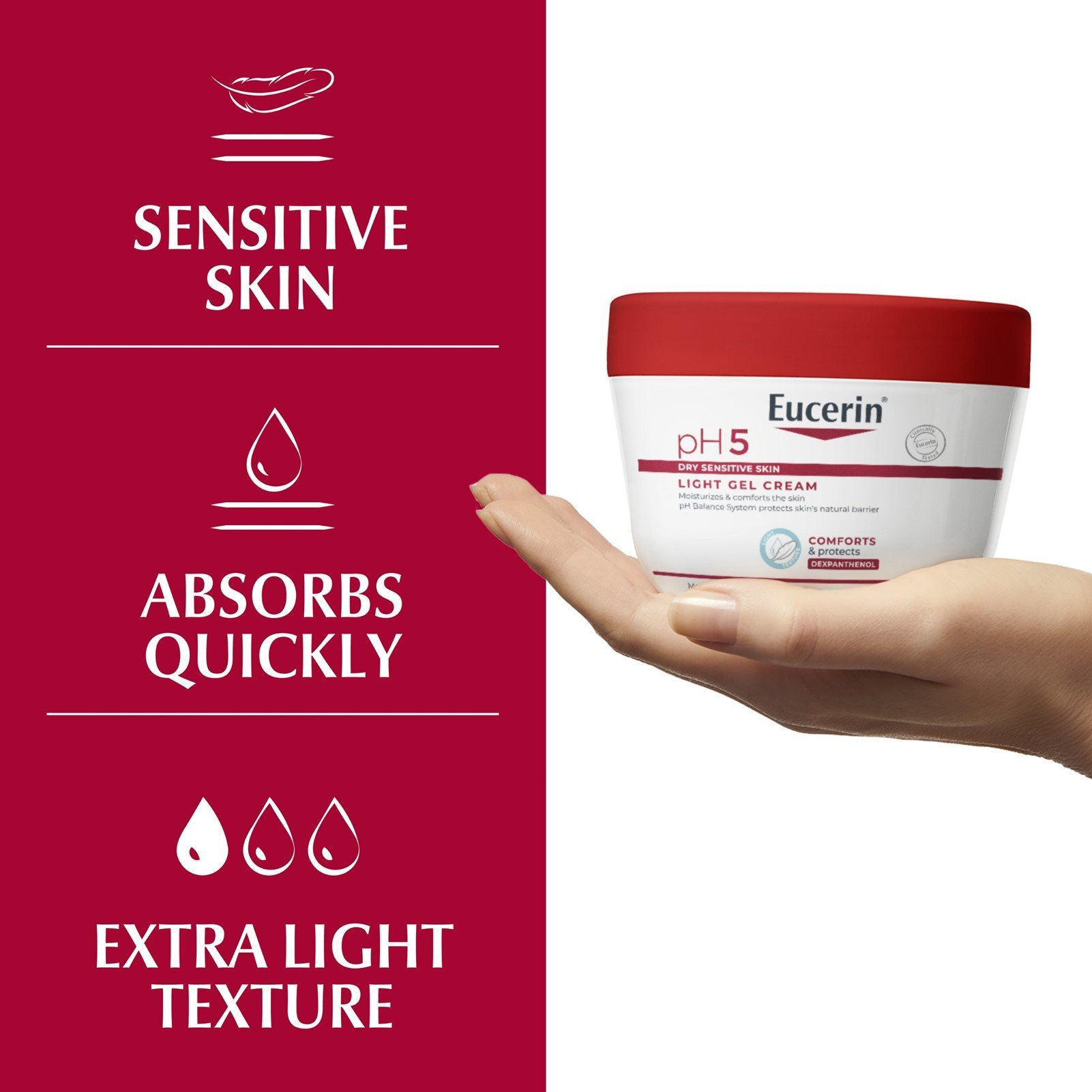 Eucerin pH5 Light Gel-Cream 350ml