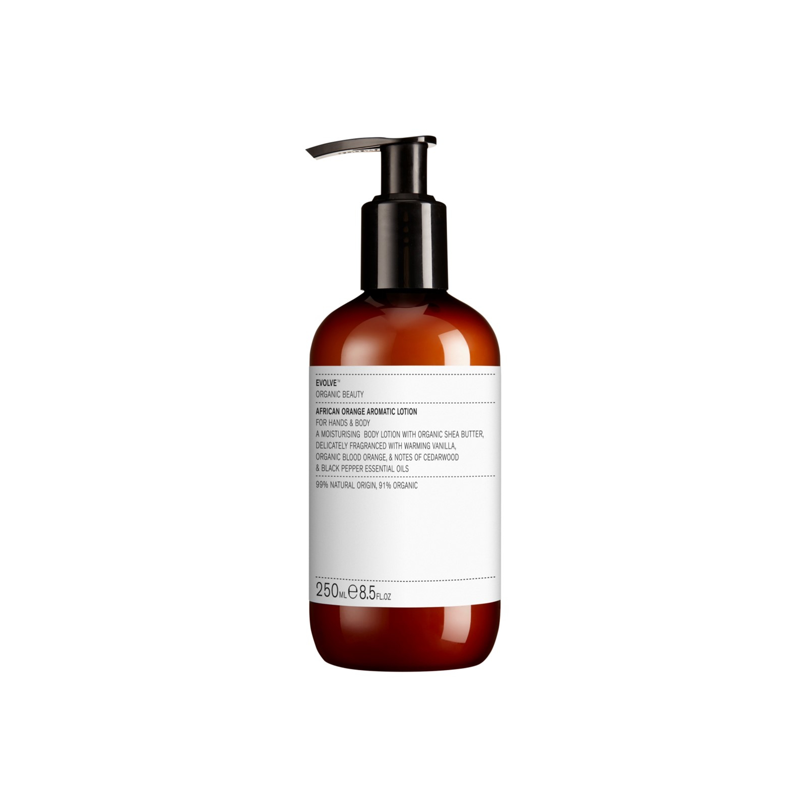 Evolve Organic Beauty Evolve African Orange Aromatische Hand- & Körperlotion 250ml — Produktbild