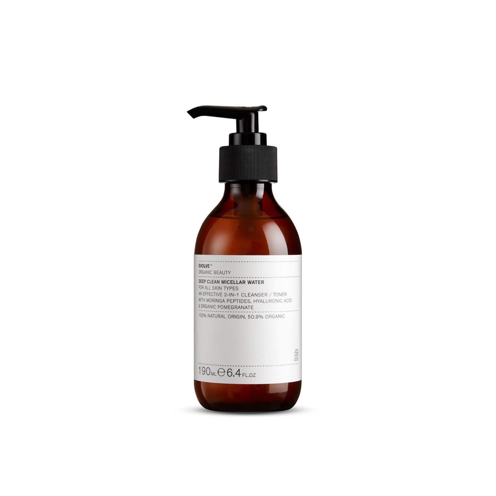 Evolve Organic Beauty Evolve Deep Clean Mizellenwasser 190ml — Produktbild