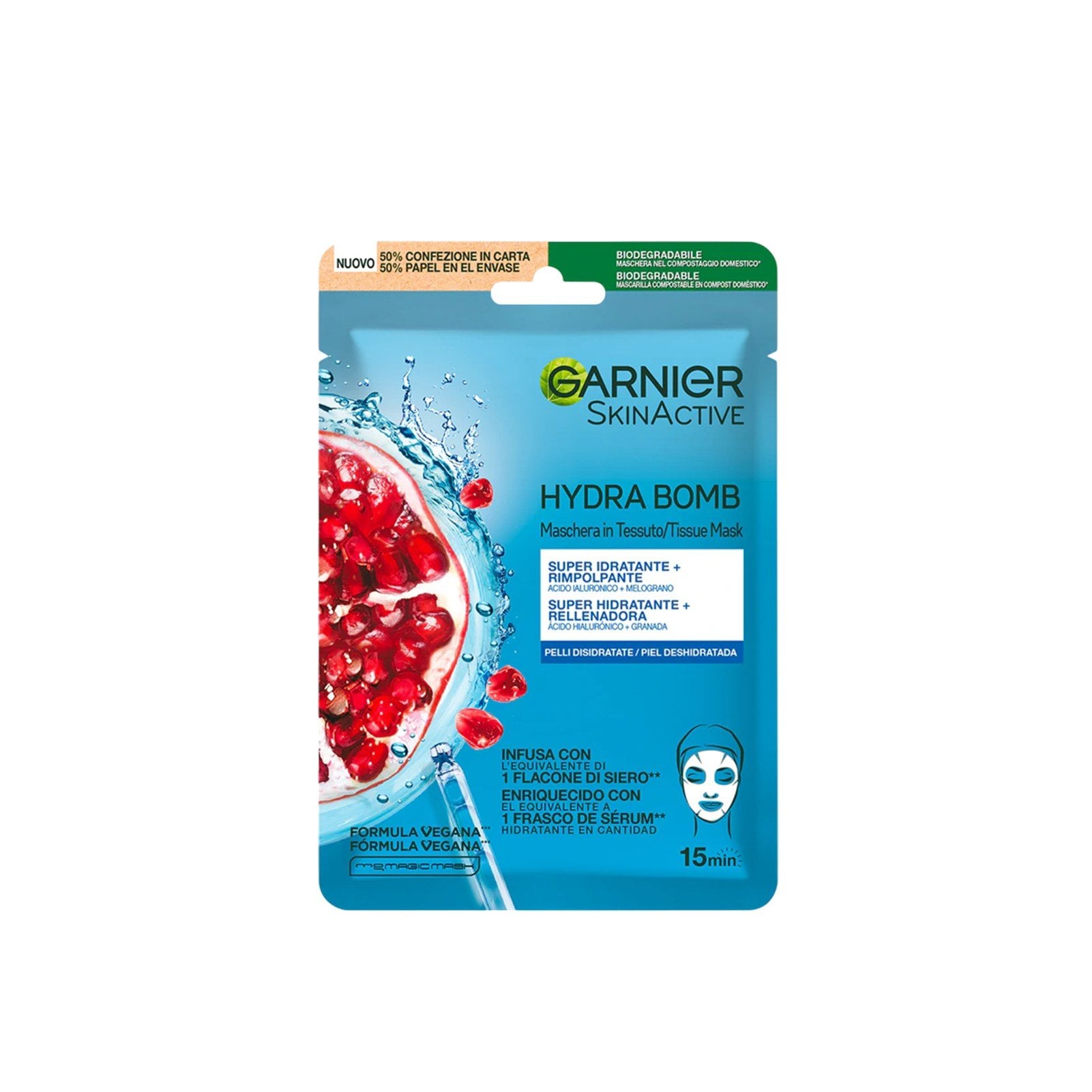 Garnier Skin Active Hydra Bomb Tuchmaske Granatapfel 32g — product photo