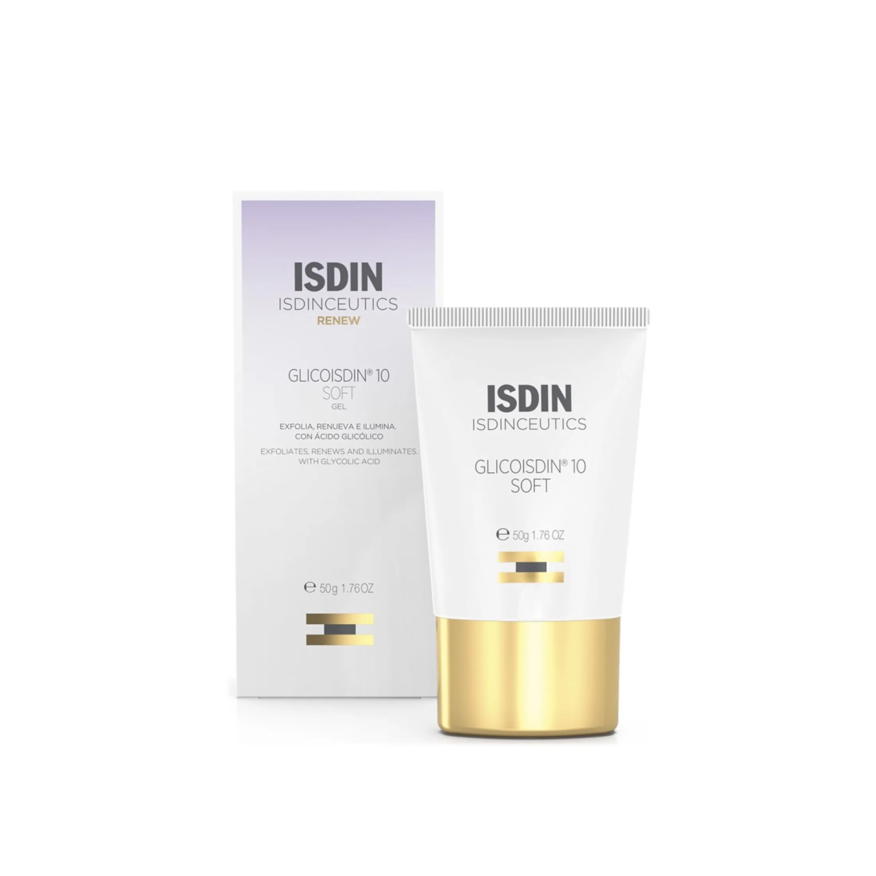 ISDINCEUTICS Glicoisdin 10 Sanftes Gesichtsgel mit Peeling-Effekt 50g — Produktbild