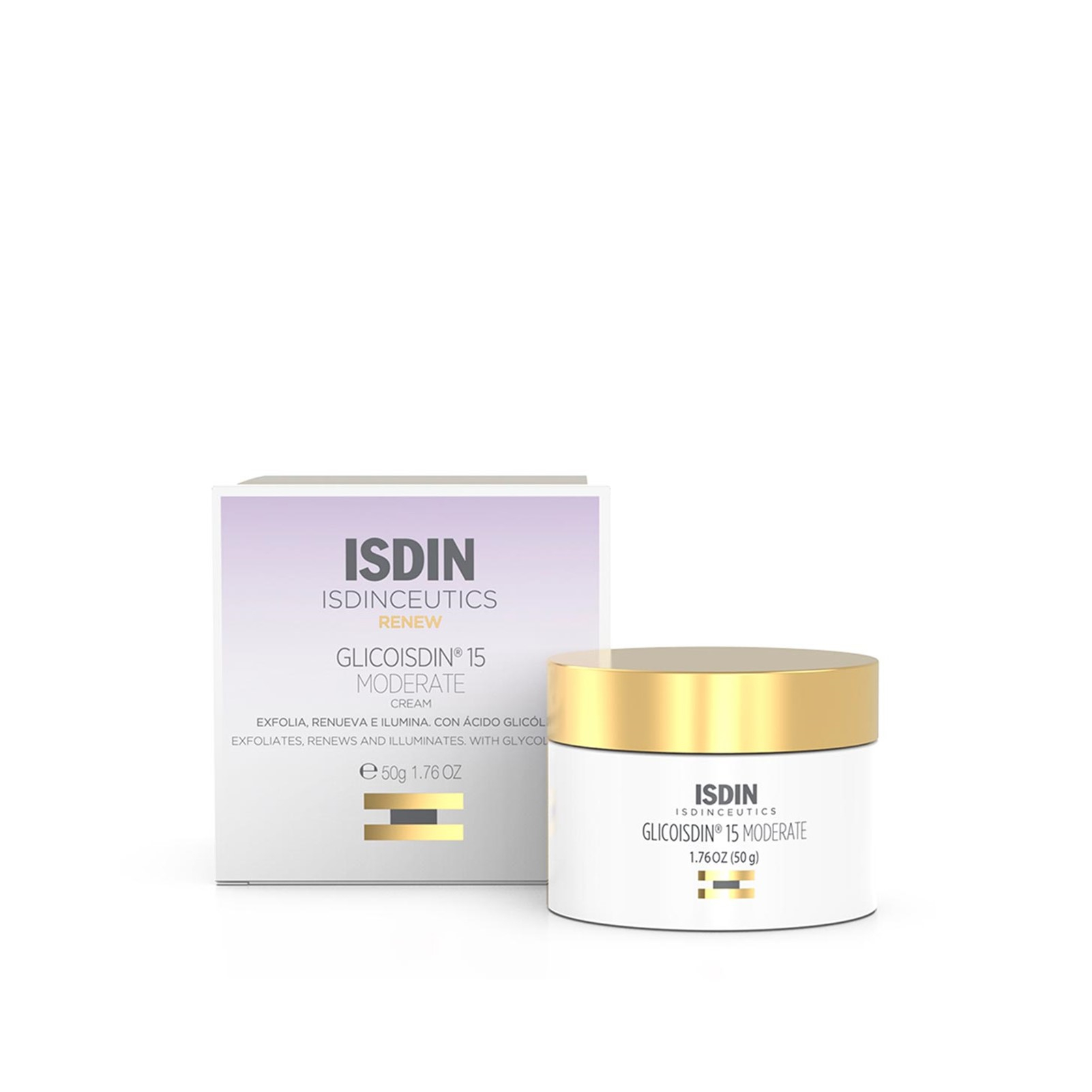 ISDINCEUTICS Glicoisdin 15 Moderate Creme mit Peeling-Effekt 50g — Produktbild