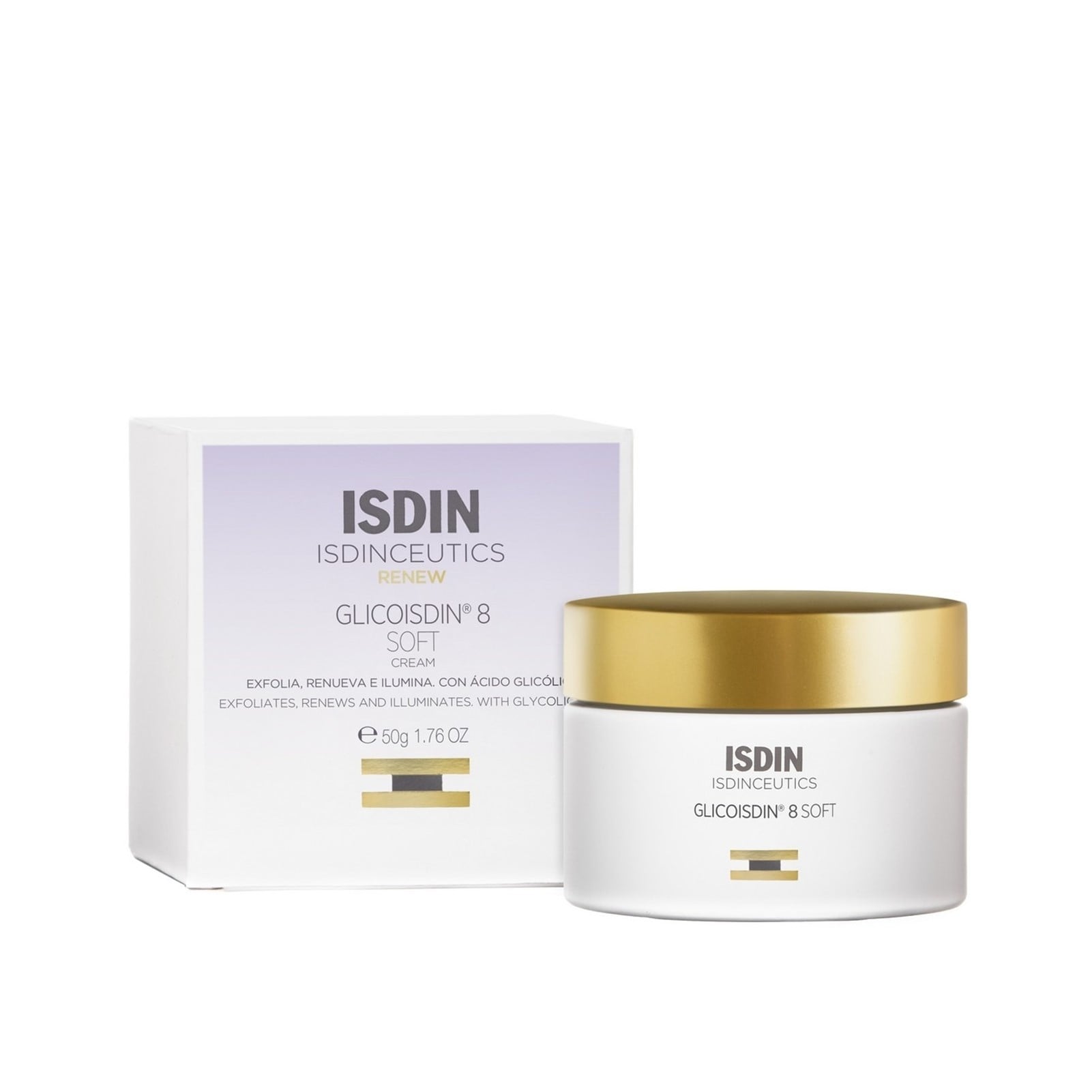ISDINCEUTICS Glicoisdin 8 Soft Cream mit Peeling-Effekt 50g — Produktbild