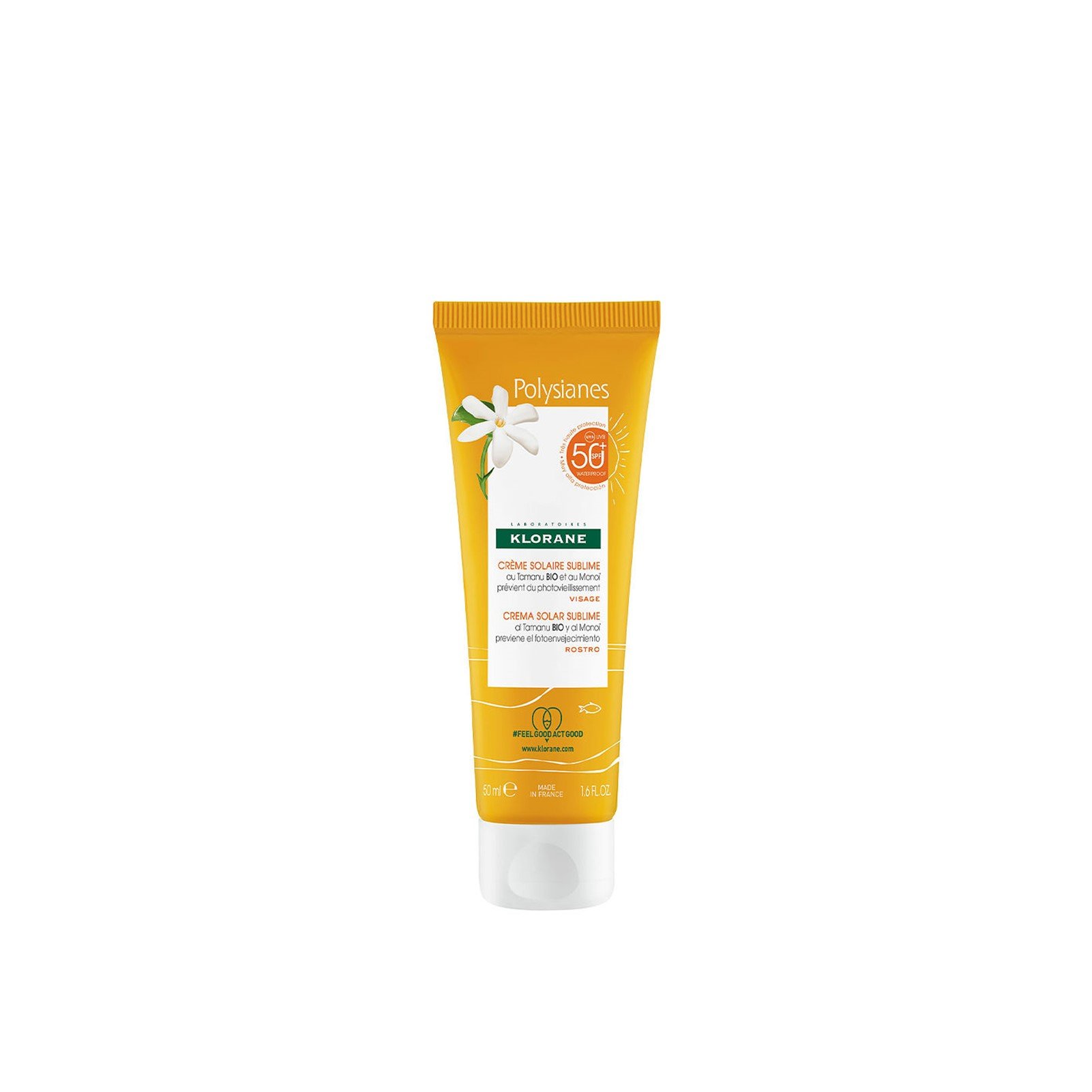 Klorane Polysianes Sublime Sonnencreme SPF50+ 50ml — Produktbild