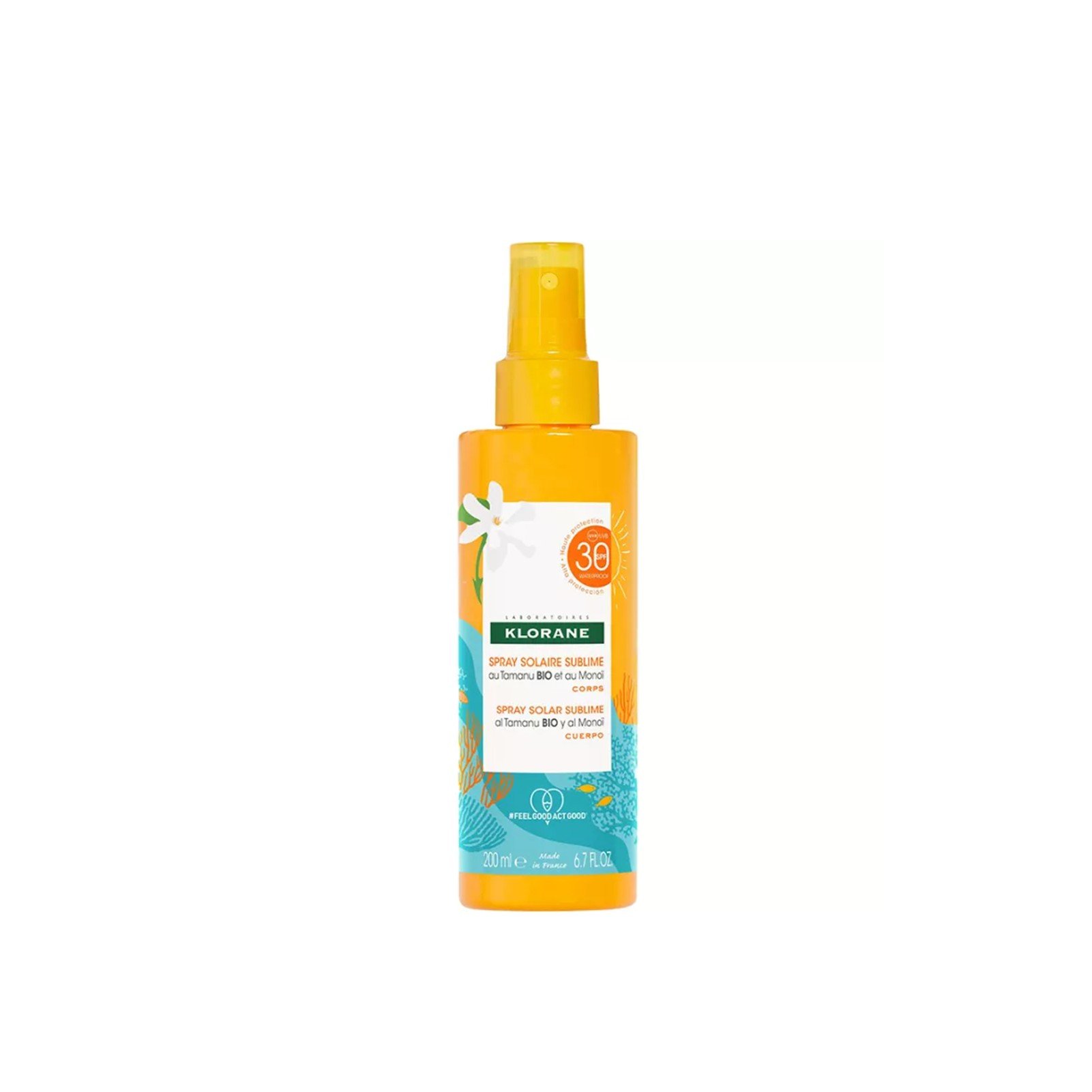 Klorane Polysianes Sublime Sun Sonnenspray SPF30 200ml — Produktbild