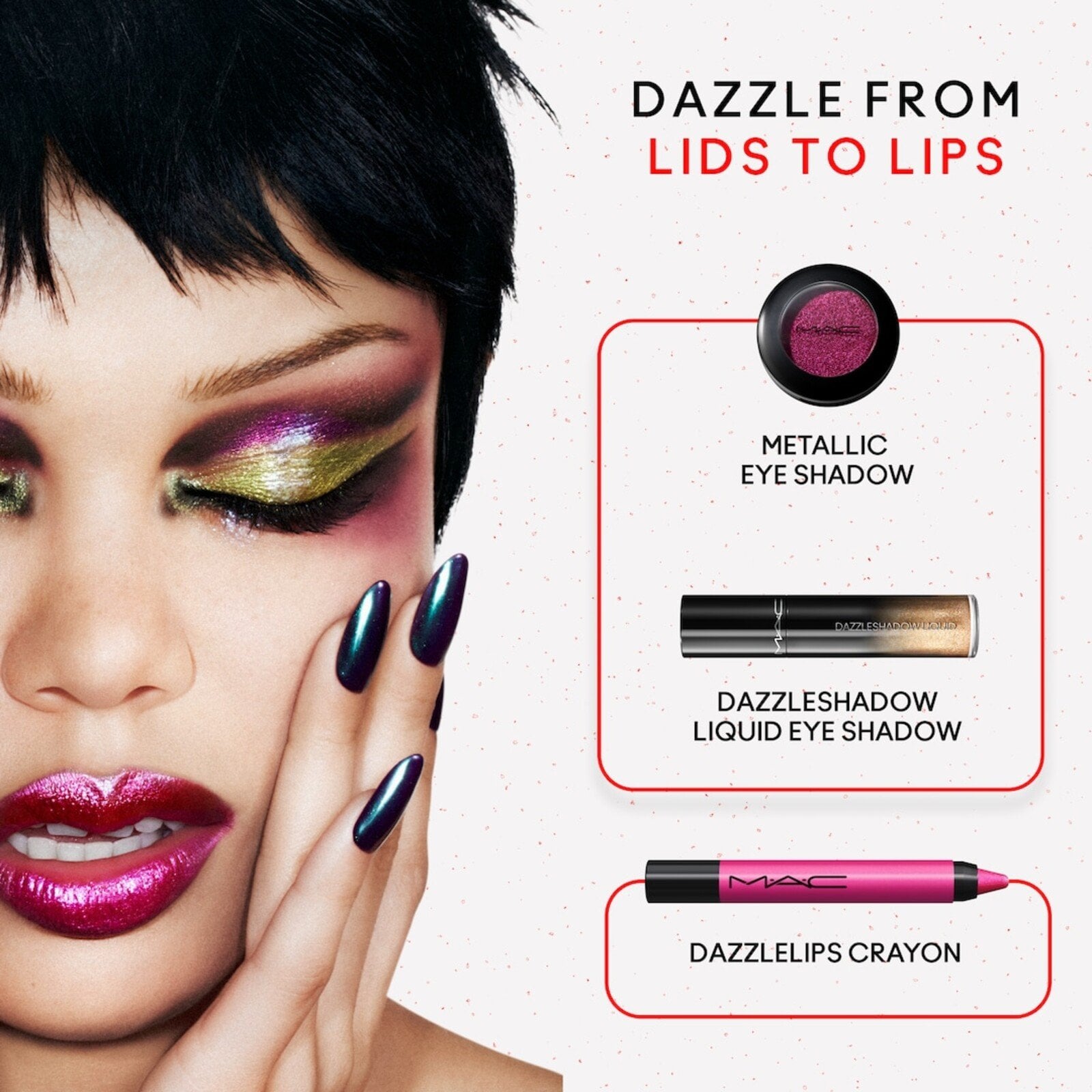 M.a.c Cosmetics Dazzleshadow Liquid Тіні для Повік Metallic