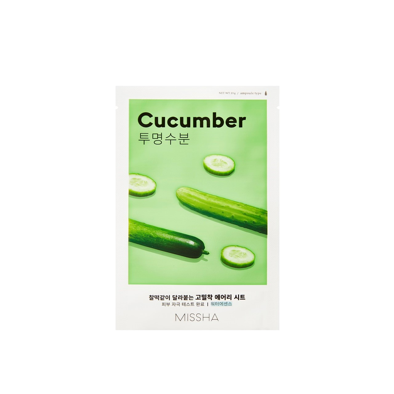 Missha Airy Fit Tuchmaske Gurke 19g — Produktbild
