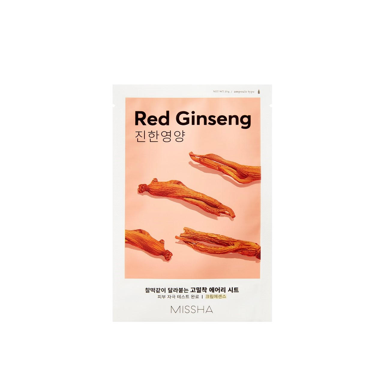 Missha Airy Fit Tuchmaske Roter Ginseng 19g — Produktbild