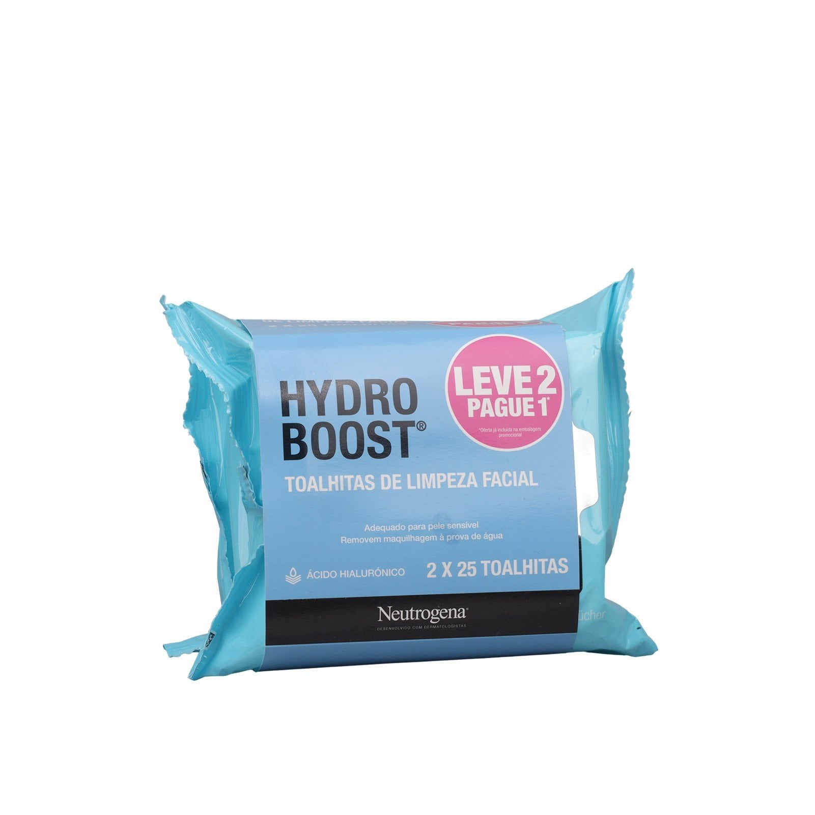 Neutrogena Hydro Boost Reinigungstücher für das Gesicht 2x25 — Produktbild