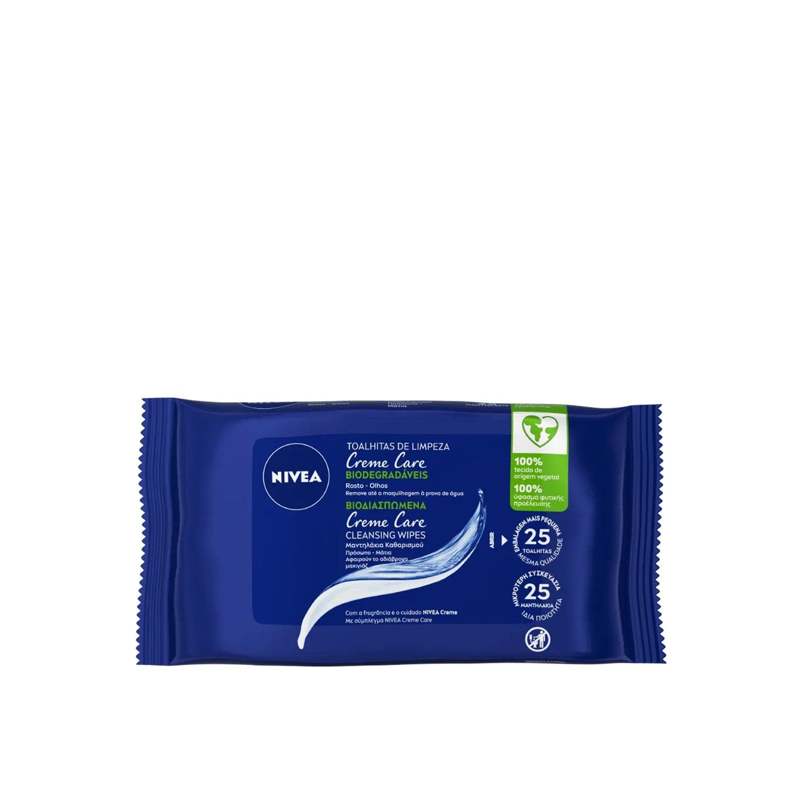 Nivea Creme Care3-in-1 Facial Cleansing Wipes x25 USA