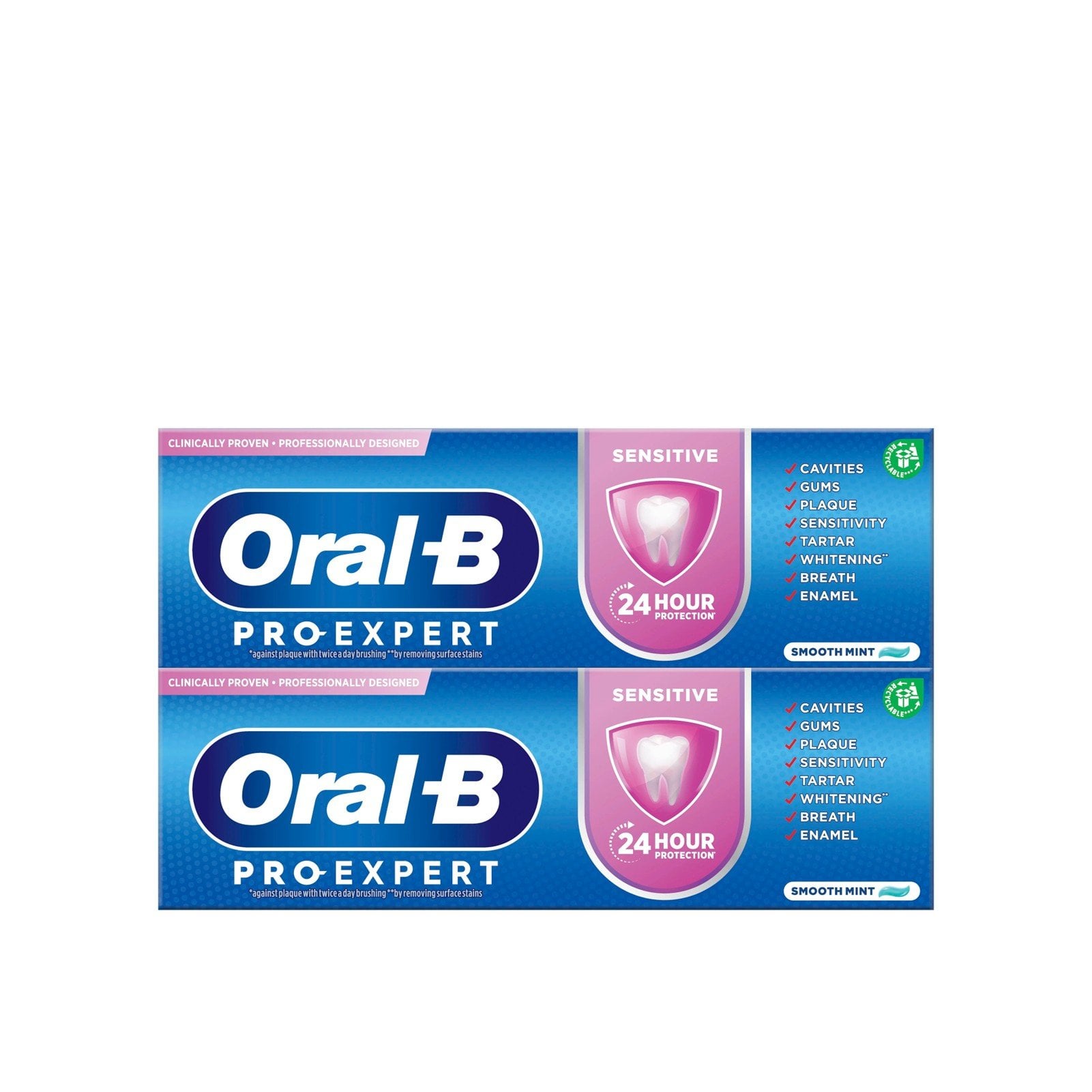 Oral-B Pro-Expert Sensitive & Gentle Whitening Toothpaste 75ml x2