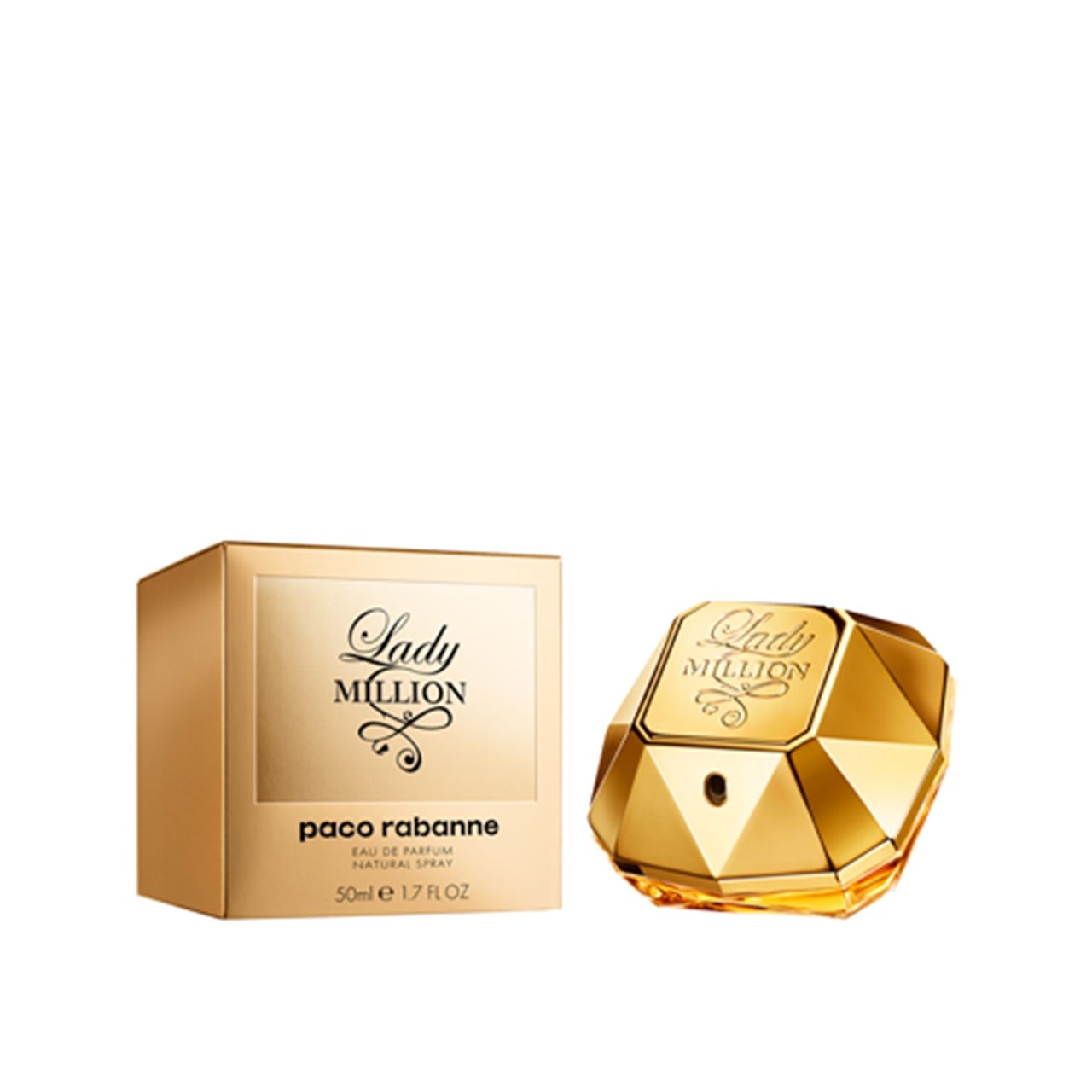 香水(女性用) Lady Million 50ml Eau de Parfum Paco Rabanne Lady Million Eau de Parfum 50ml (1.7fl oz) USA