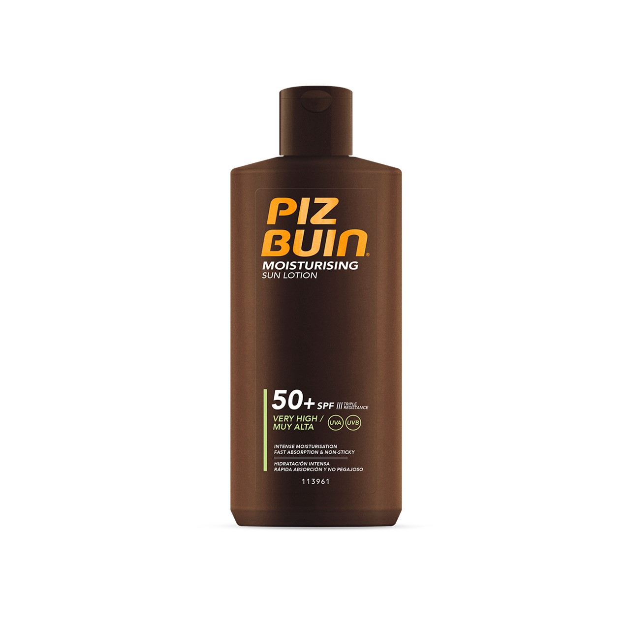 Piz Buin Moisturising Feuchtigkeitsspendende Sonnenlotion SPF50+ 200ml — Produktbild