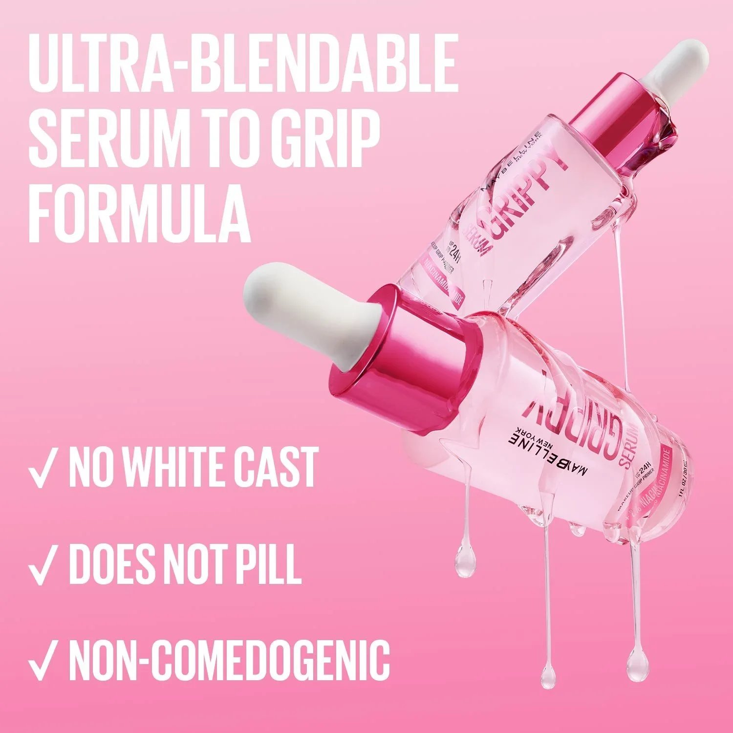 Maybelline Grippy Serum 24h Hydrating Grip Primer 30ml (1floz) USA