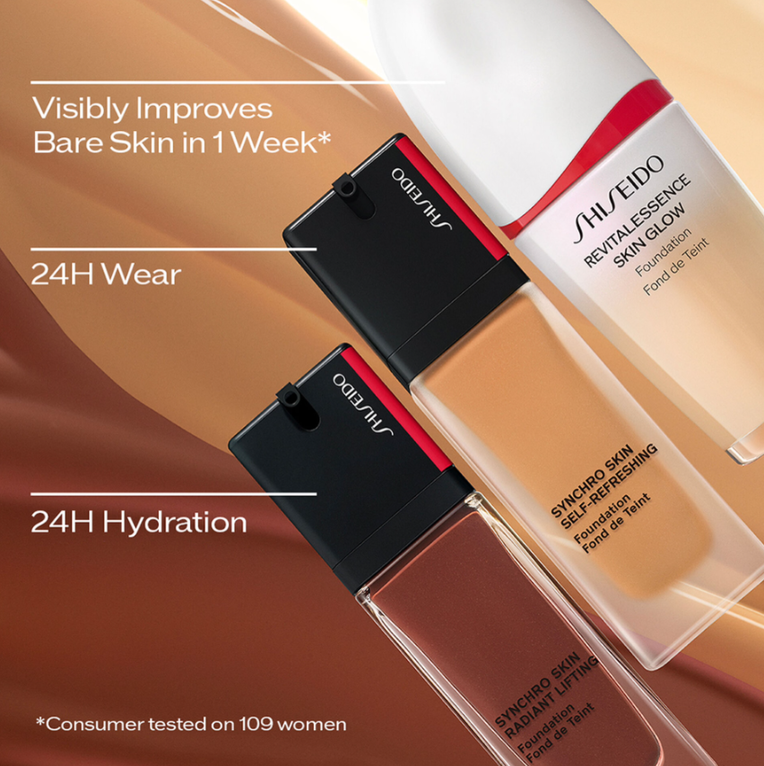 資生堂　REVITALESSENCE SKIN GLOW 220 Linen Amazon.com: Shiseido RevitalEssence Skin Glow Foundation SPF 30
