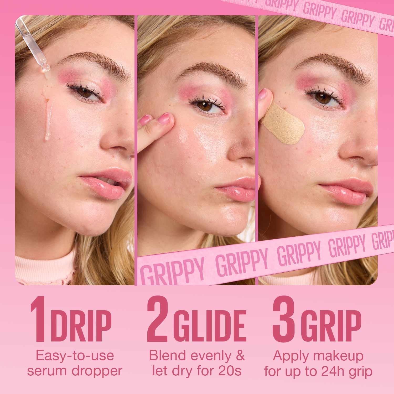 Maybelline Grippy Sérum Primer Hidratante de Aderência 24h 30Ml Brasil