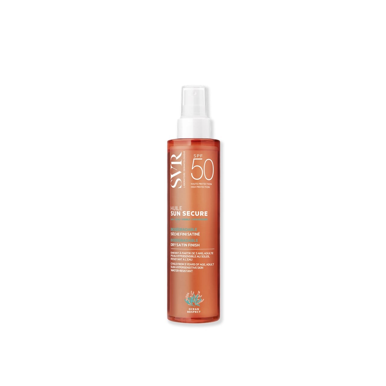 SVR Sun Secure Trockenöl Satin-Finish LSF50 Sonnenschutz 200ml — Produktbild
