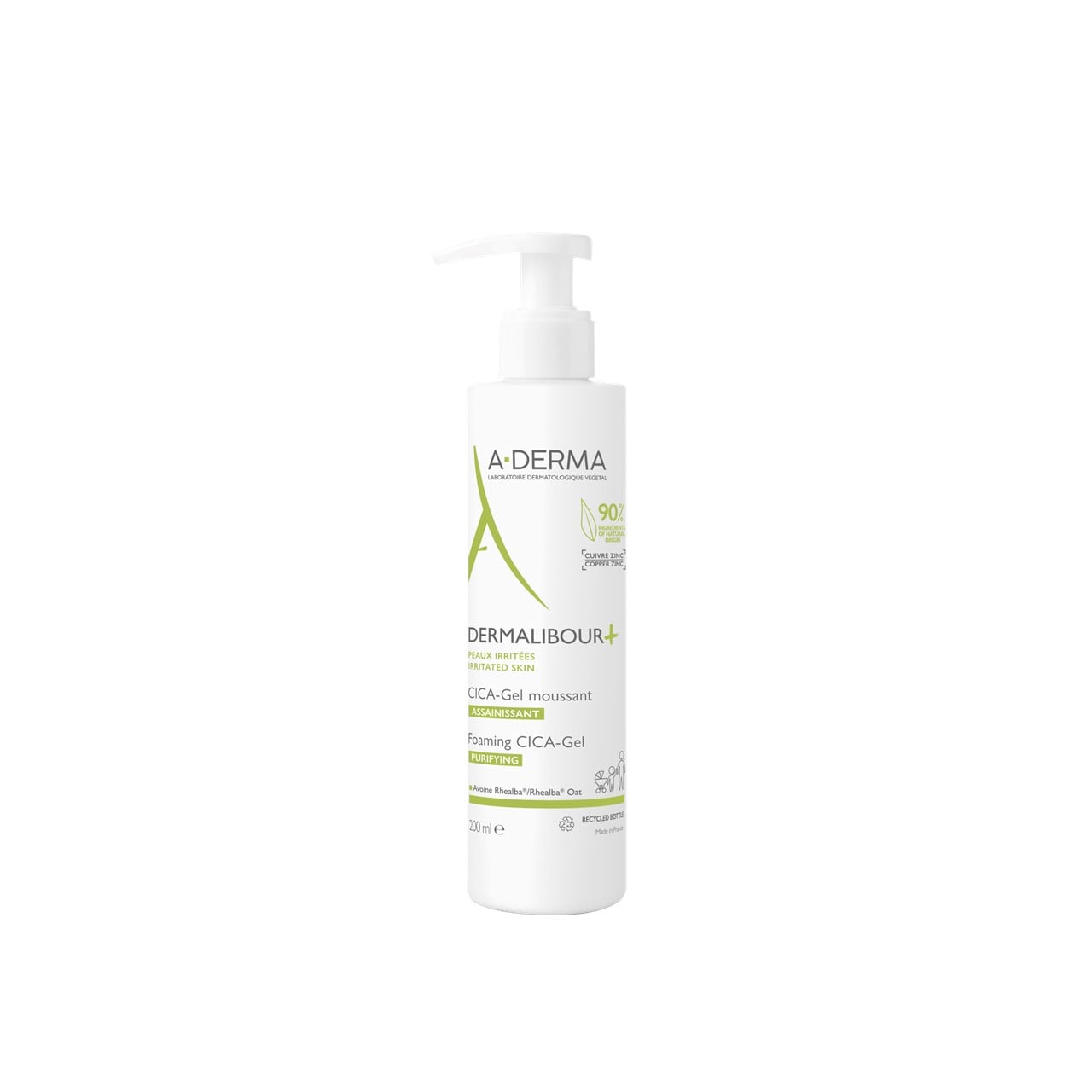 A-Derma Dermalibour+ Purifying Foaming CICA-Gel 200ml (6.76floz) 2
