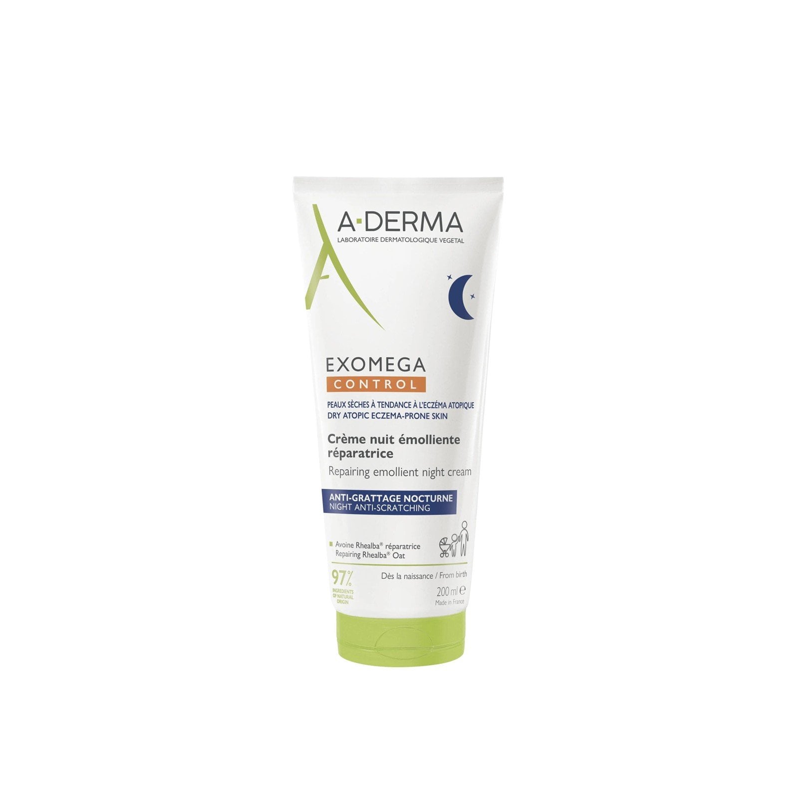 A-Derma Exomega Control Repairing Emollient Night Cream 2