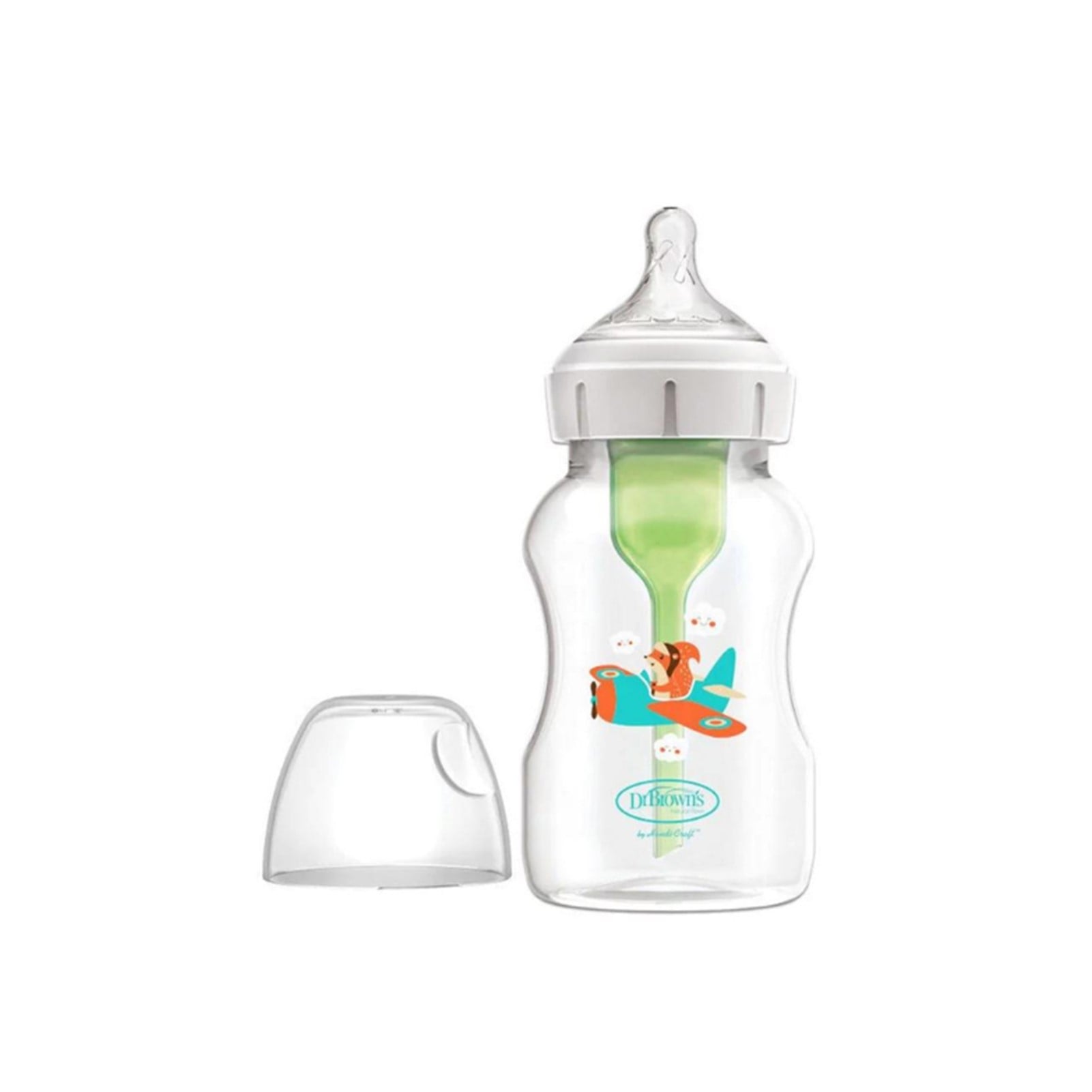 Brown's Options+ Anti-Colic Wide-Neck BPA-Free Plastic Bottle