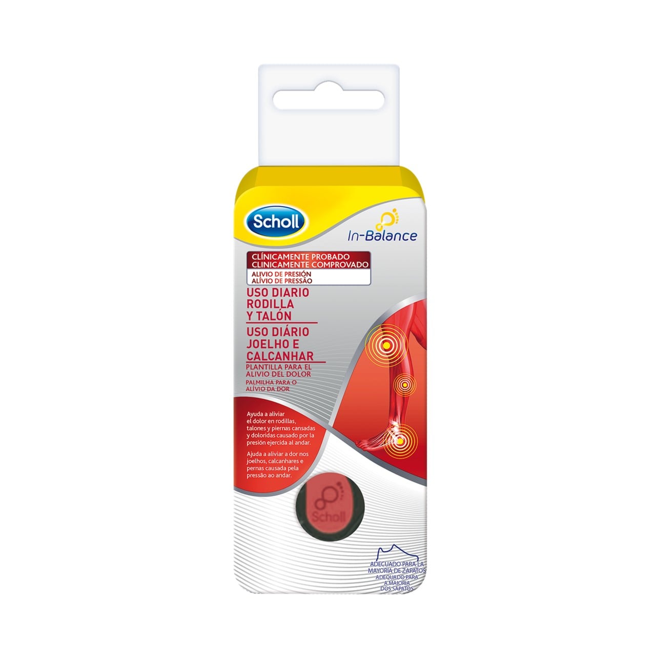 Dr Scholl In-Balance Knee Heel Pain Relief Insoles x2 Aruba