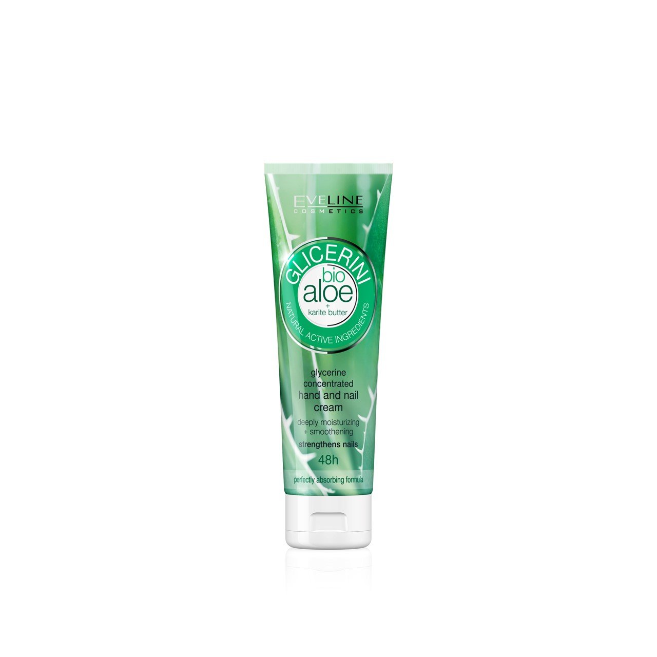 Eveline Cosmetics Glicerini Bio Aloe Hand and Nail Cream 100ml (3.52floz)  USA