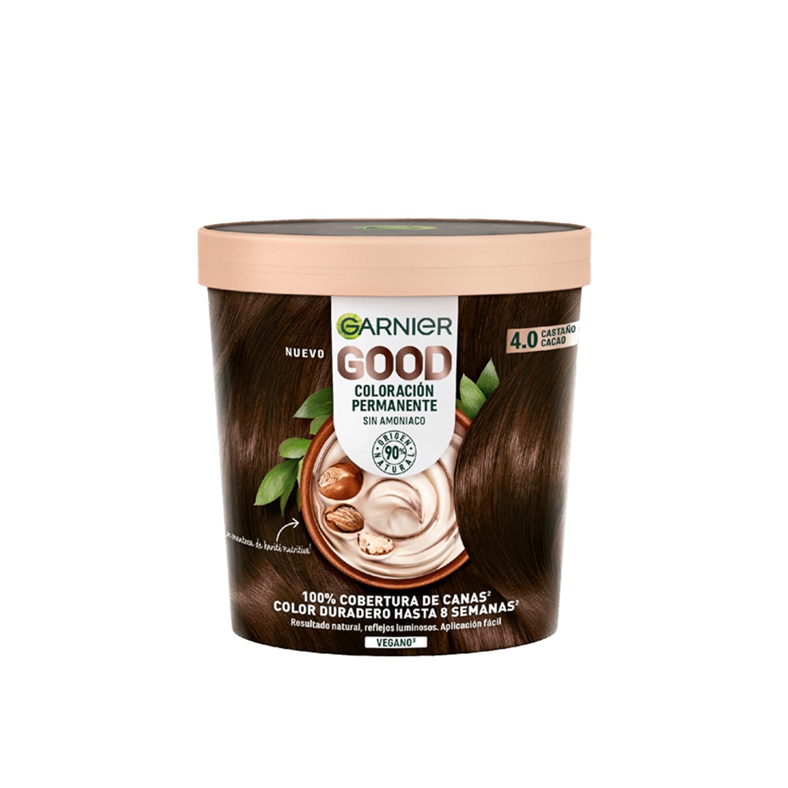Garnier Good Permanent Hair Dye 4.0 Cacao Brown USA