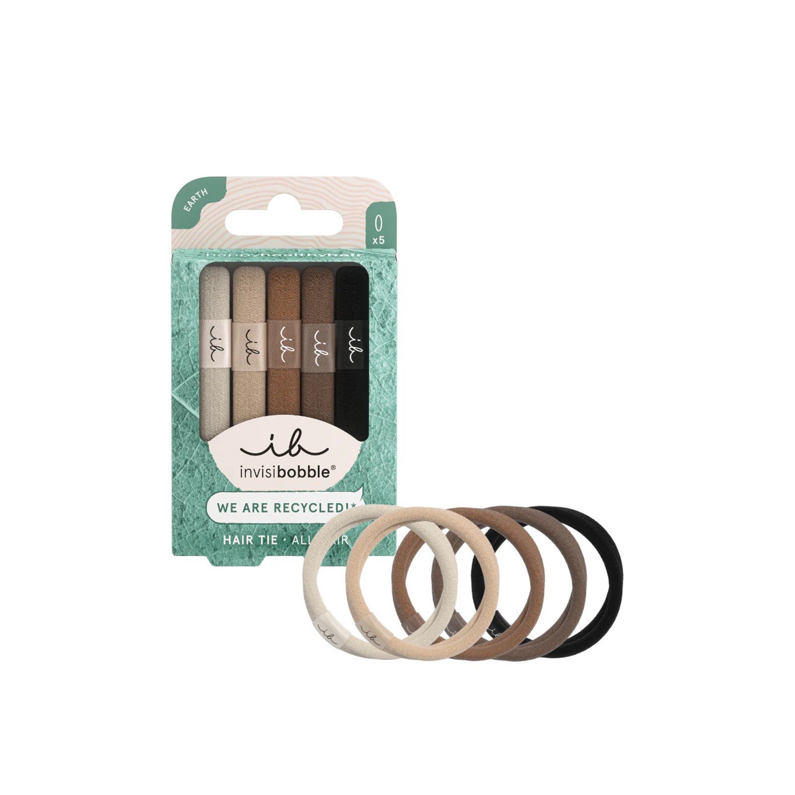invisibobble Hair Tie Mocha x5