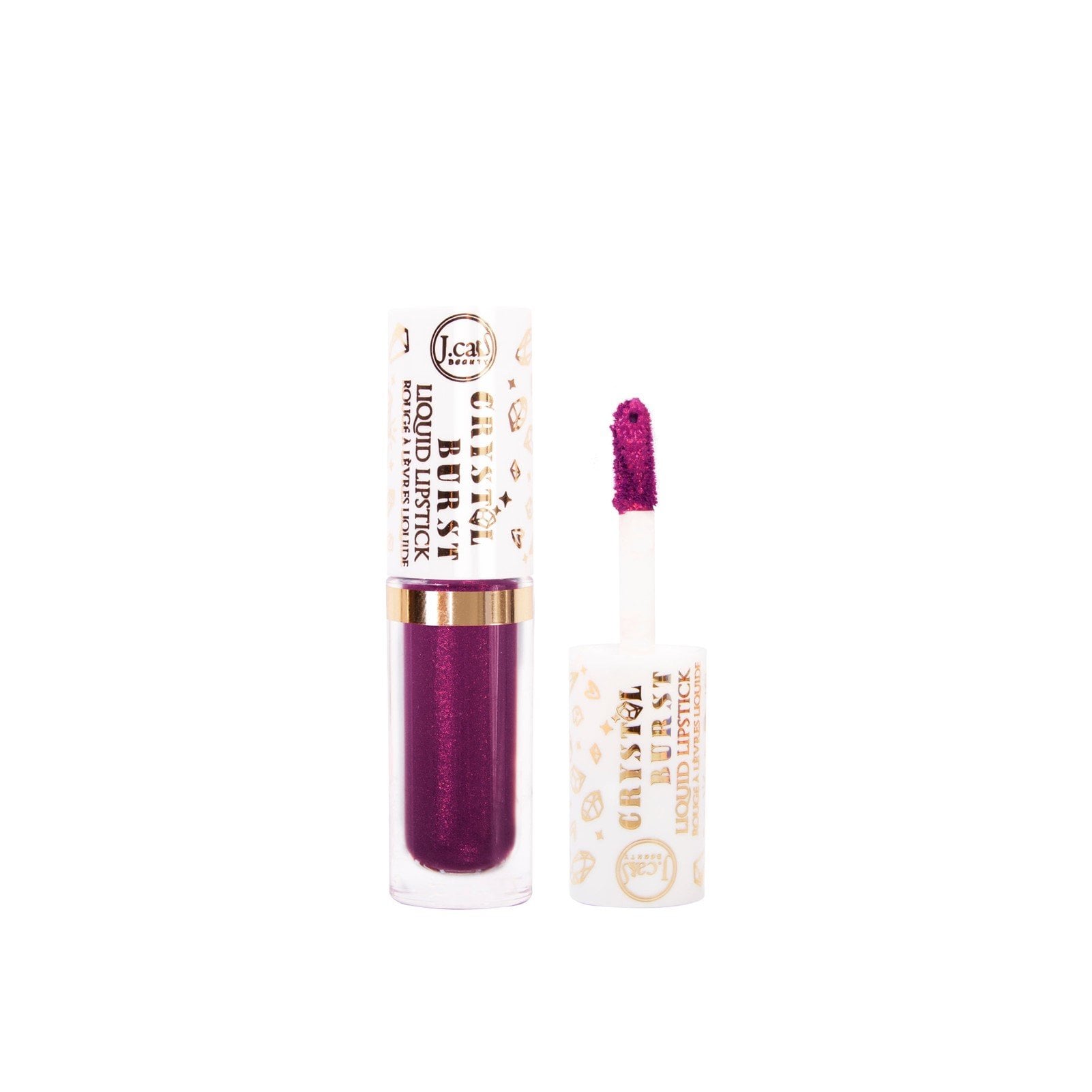 J.Cat Crystal Burst Liquid Lipstick 107 Velvet Dress 0.8g (0.03oz) USA