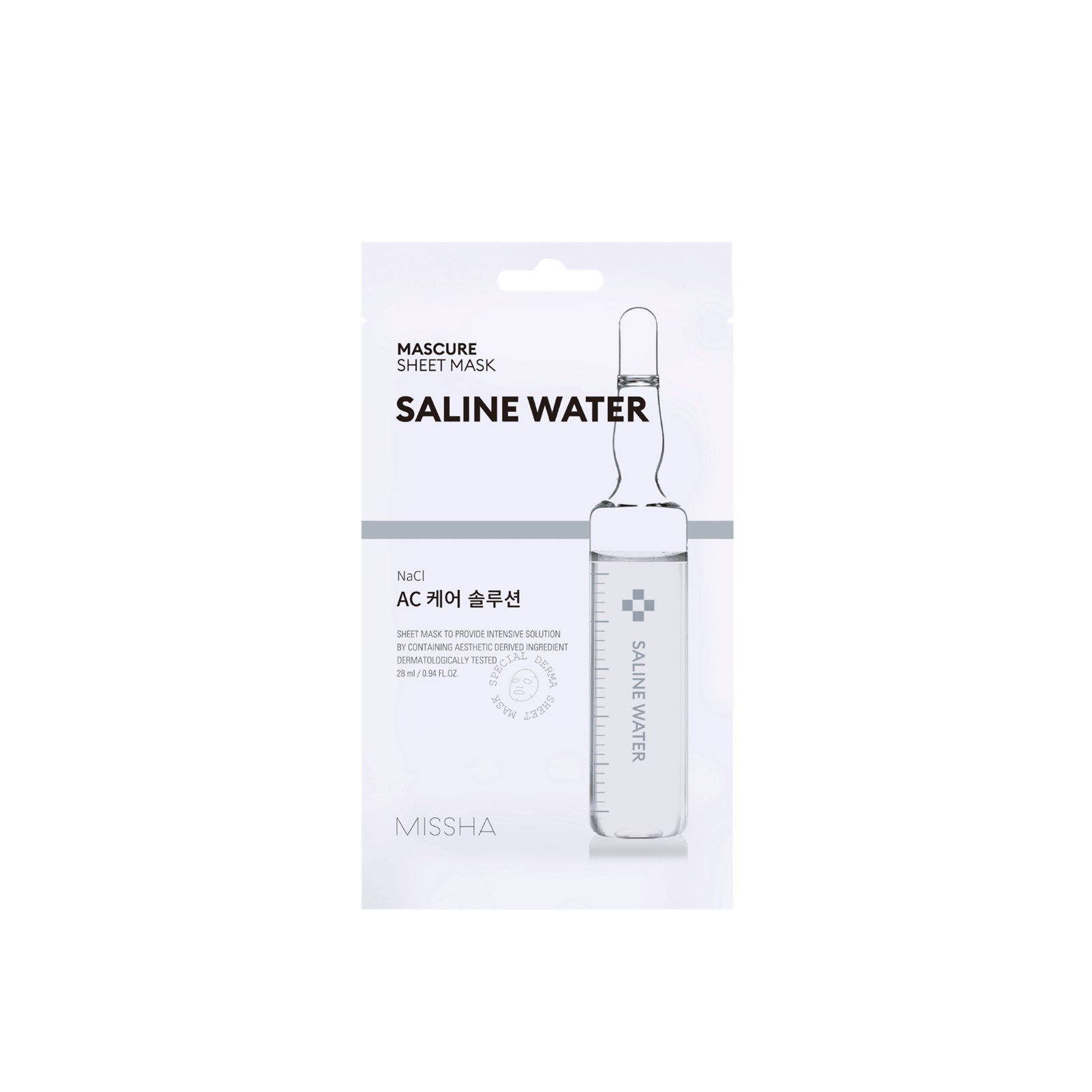 MASCURE AC CARE SOLUTION SHEET MASK [NACL] EU