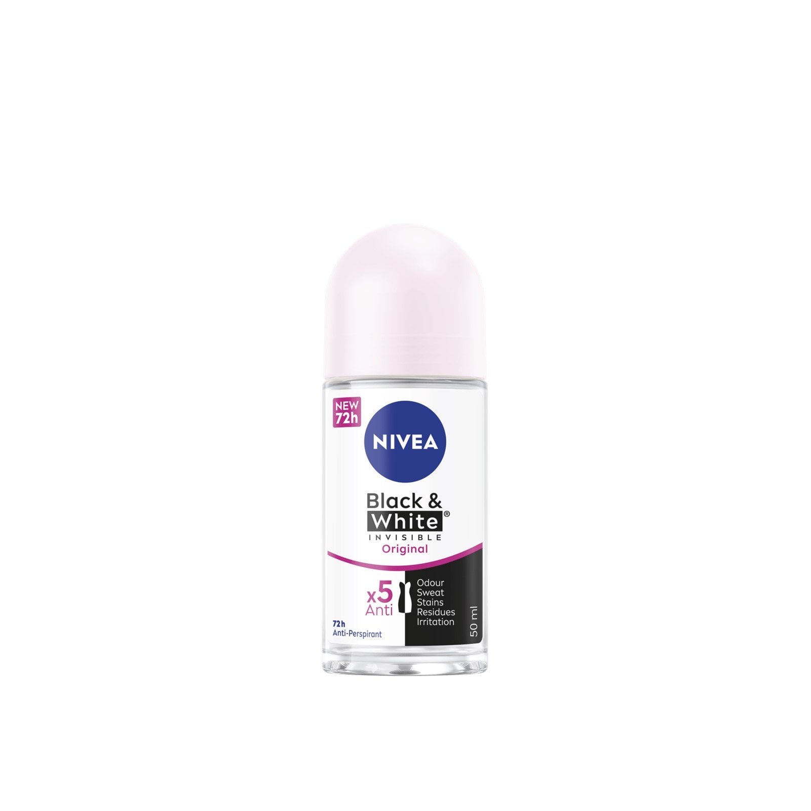 Nivea Black & White Invisible Original Roll-On 50ml (1.69fl oz) USA