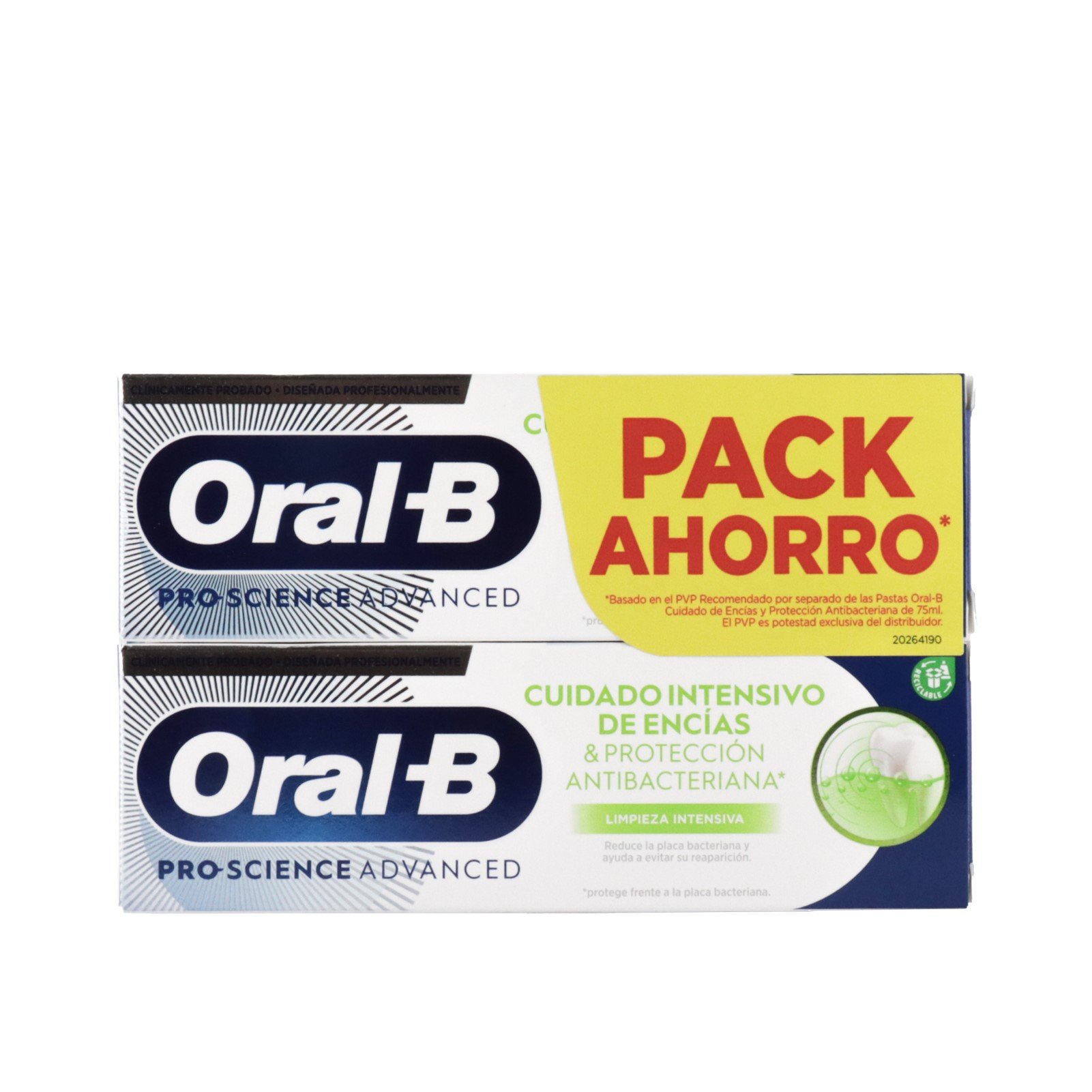 Oral-B Gum Care & Antibacterial Intensive Cleaning Toothpaste 75ml x2 ...