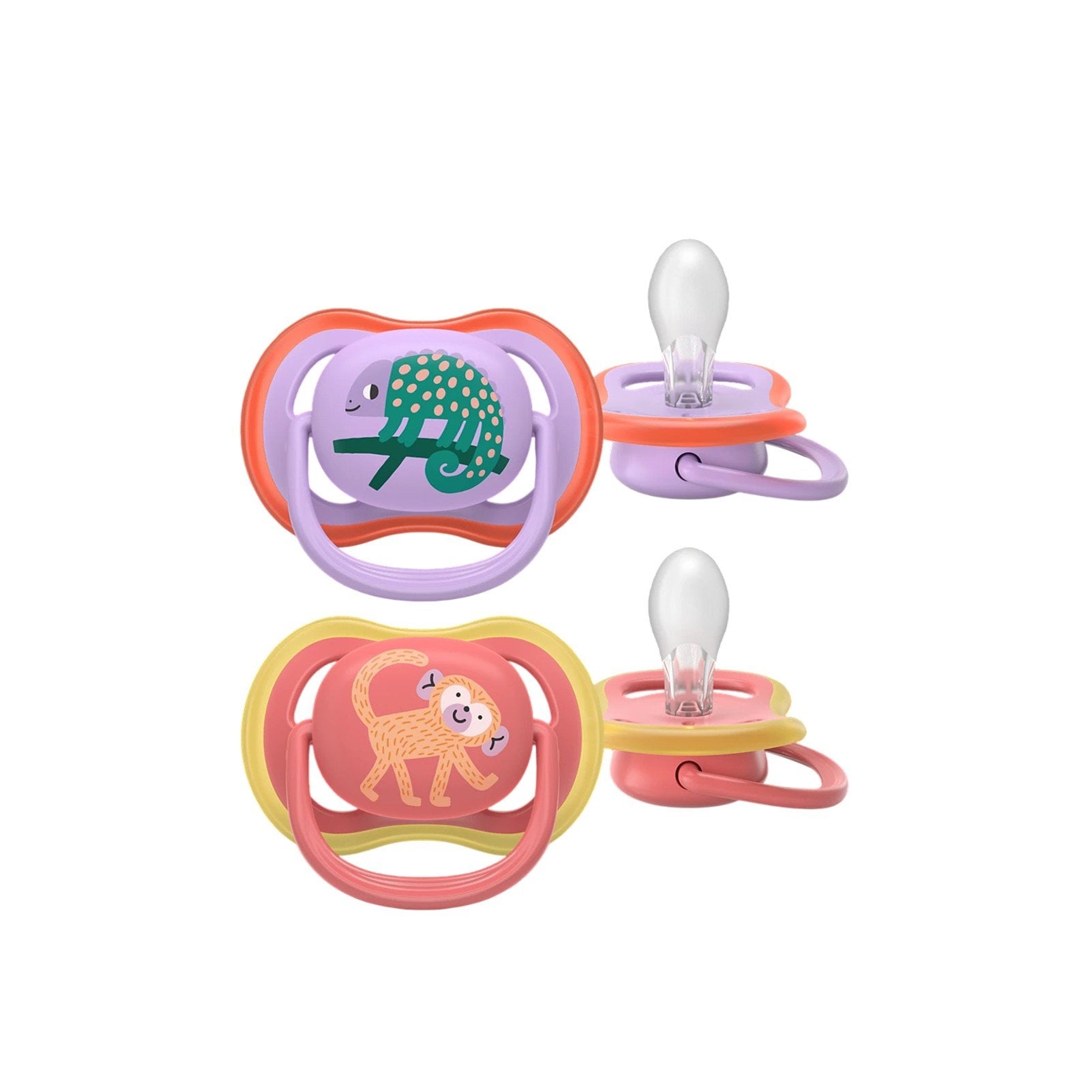 Philips Avent Ultra Air Pacifier 18M+ Lilac/Salmon With Design x2 Portugal