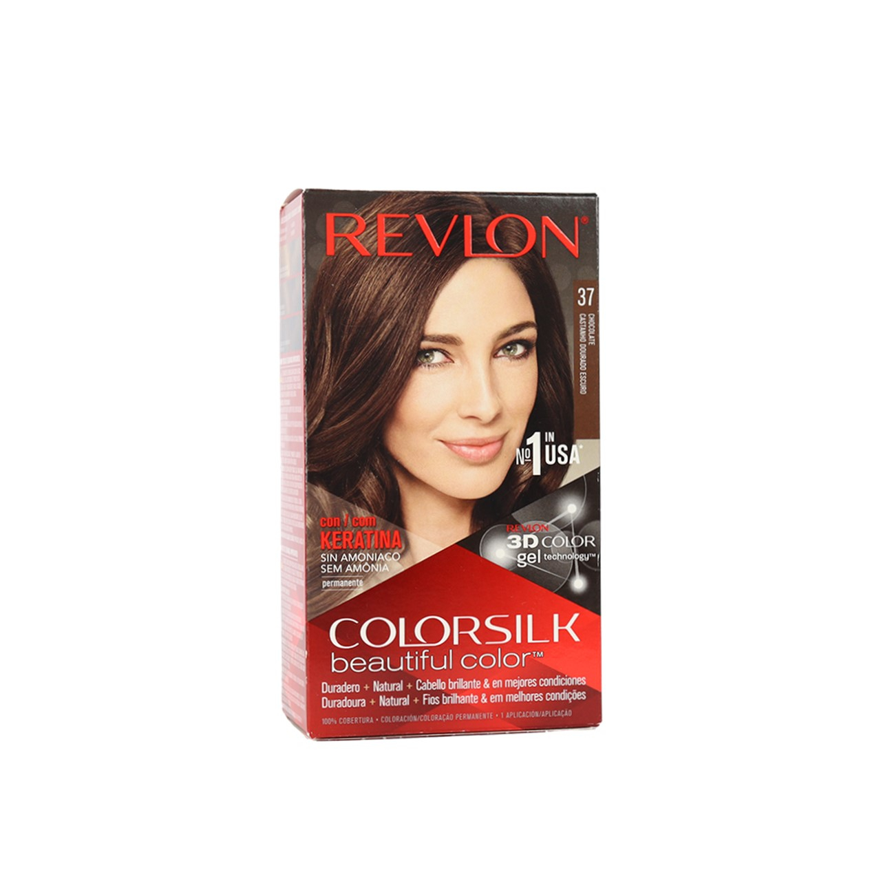 Revlon ColorSilk Beautiful Color™ Permanent Hair Dye 37 USA