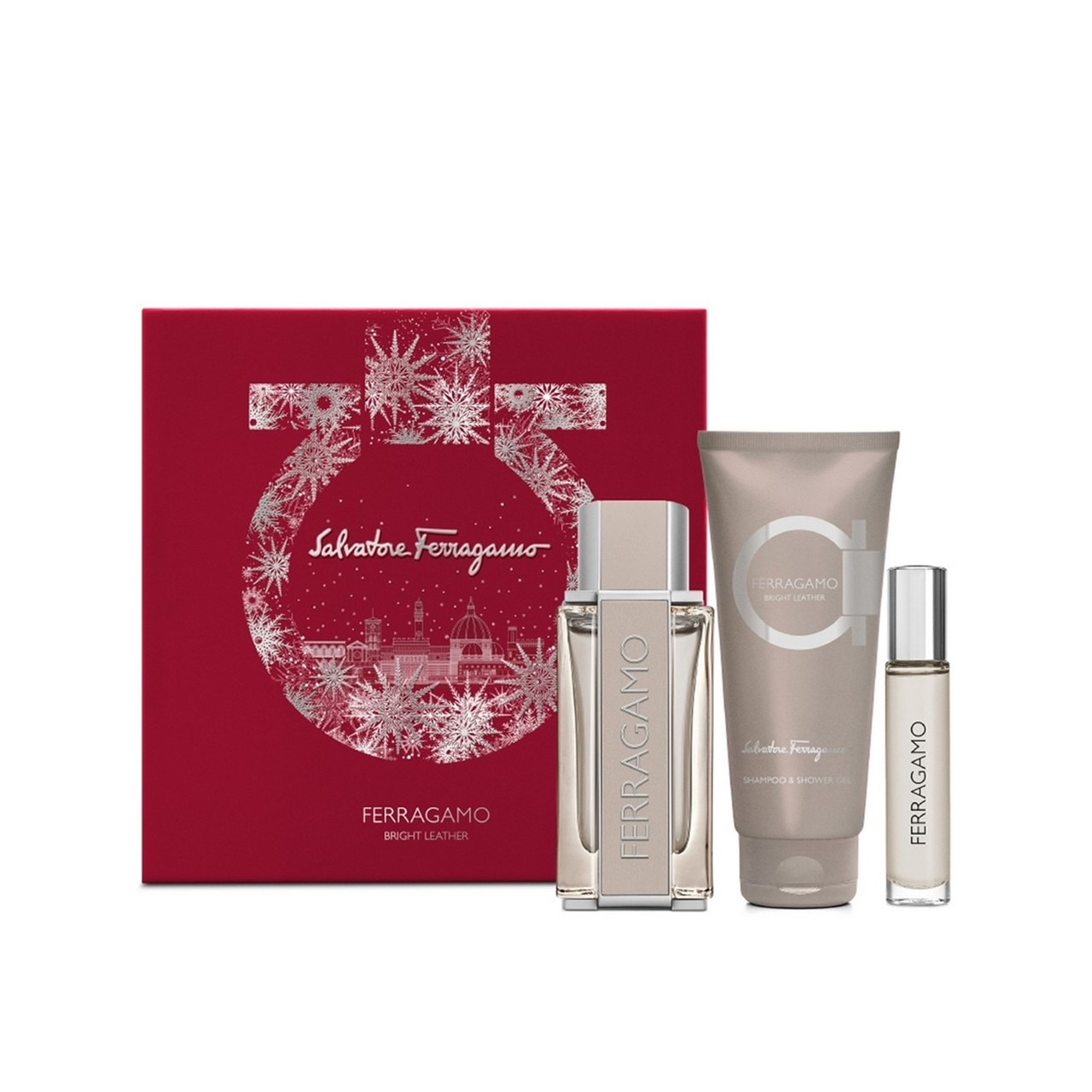 Salvatore Ferragamo Bright Leather Eau de Toilette 100ml Gift Set USA
