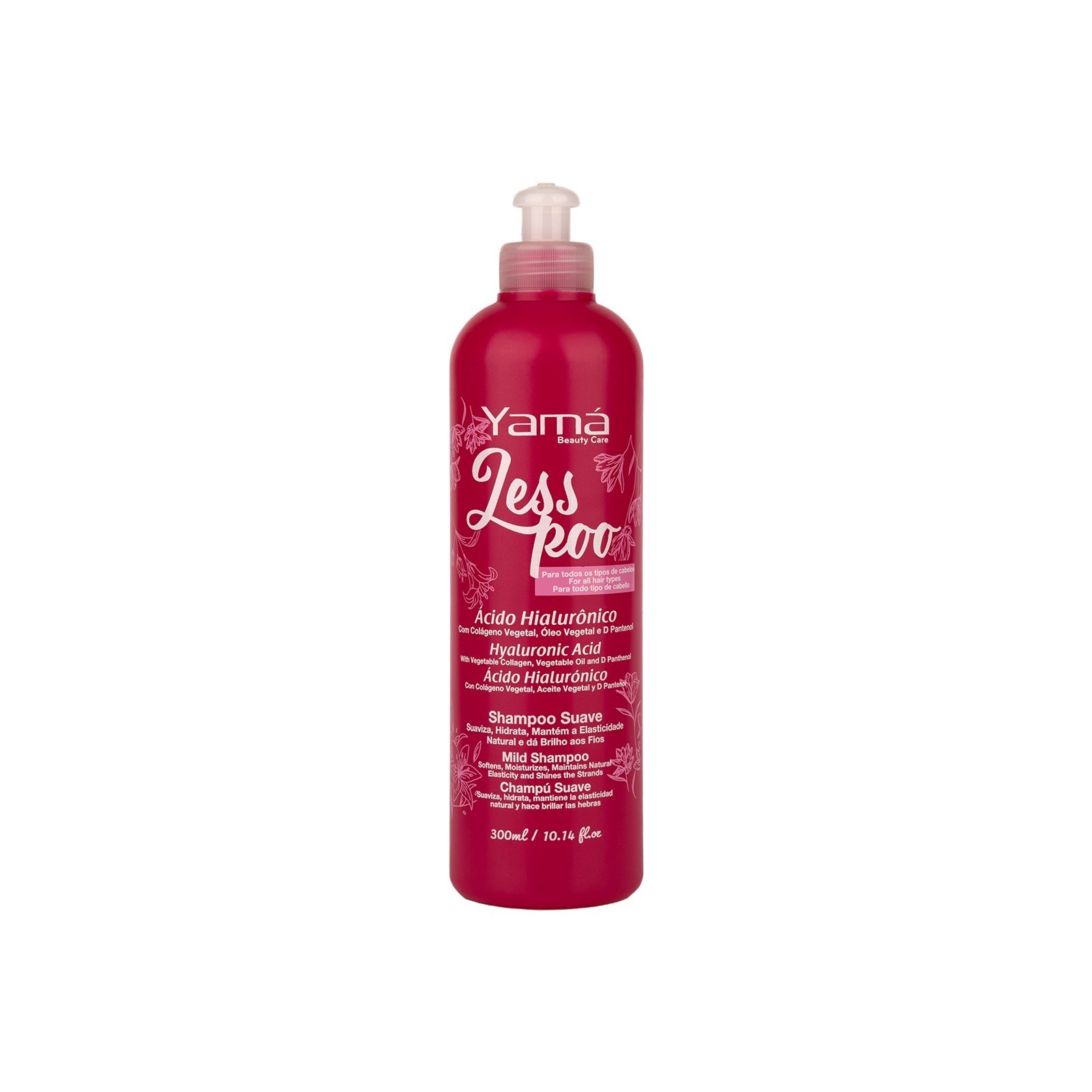 Yamá Beauty Care Less Poo Hyaluronic Acid Smooth Shampoo 300ml Montenegro