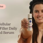 Nivea Cellular Expert Filler Daily UV Fluid Serum SPF50+ | How to Use