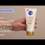 Nivea Luminous630 Anti-Stretch Mark & Dark Spots Body Cream Texture | Care to Beauty