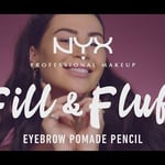 NYX Professional Makeup Fill & Fluff Eyebrow Pomade Pencil with @ccclarkebeauty